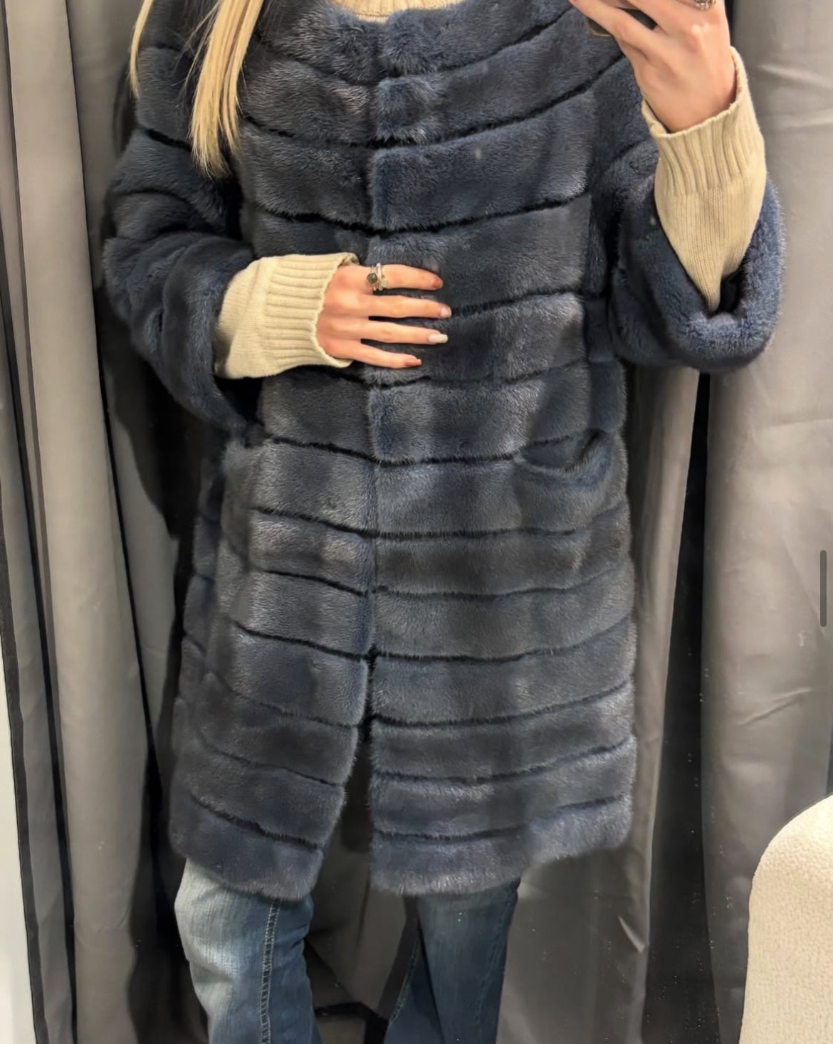 Sten Bergström blue mink Fur - Size S-L