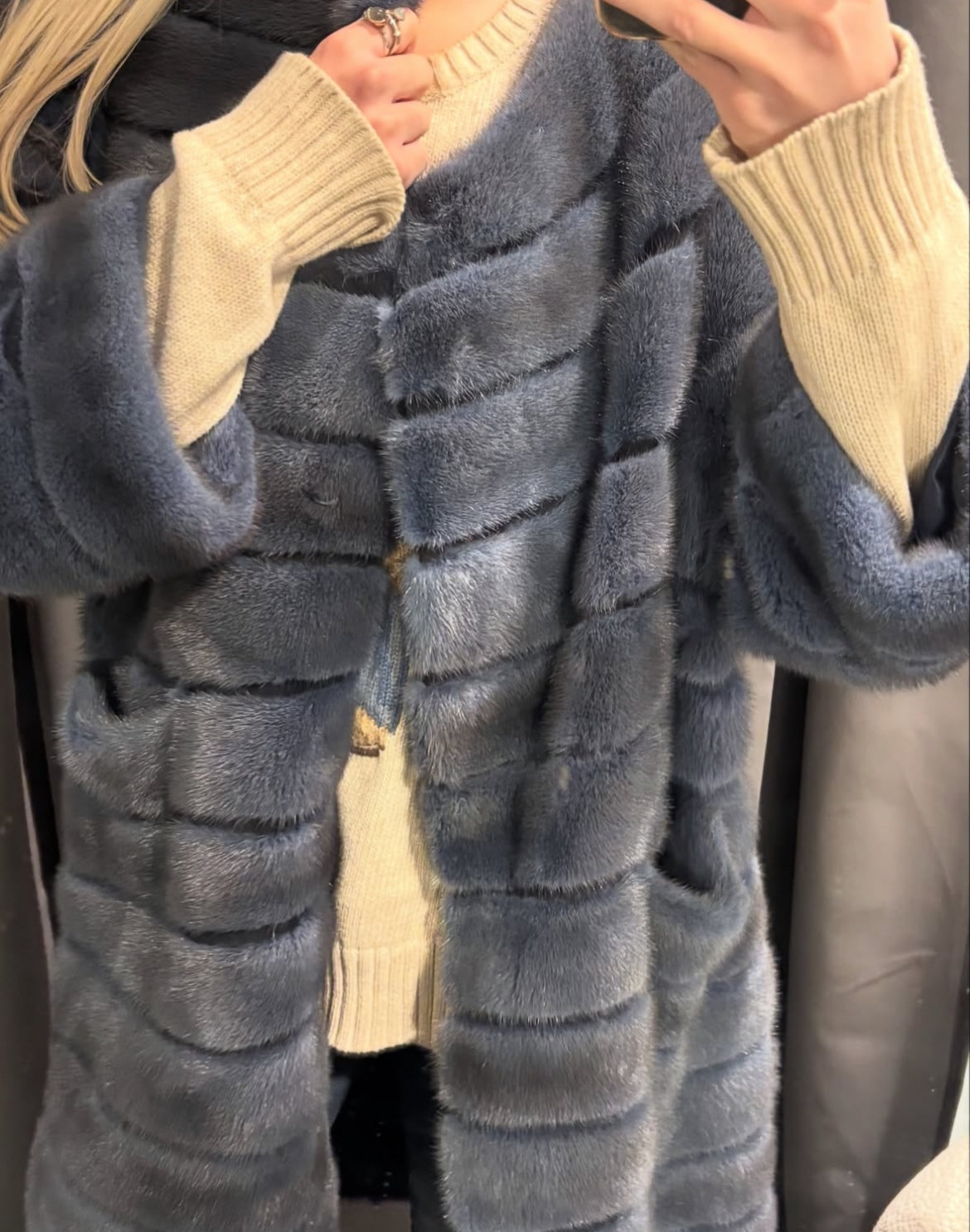 Sten Bergström blue mink Fur - Size S-L