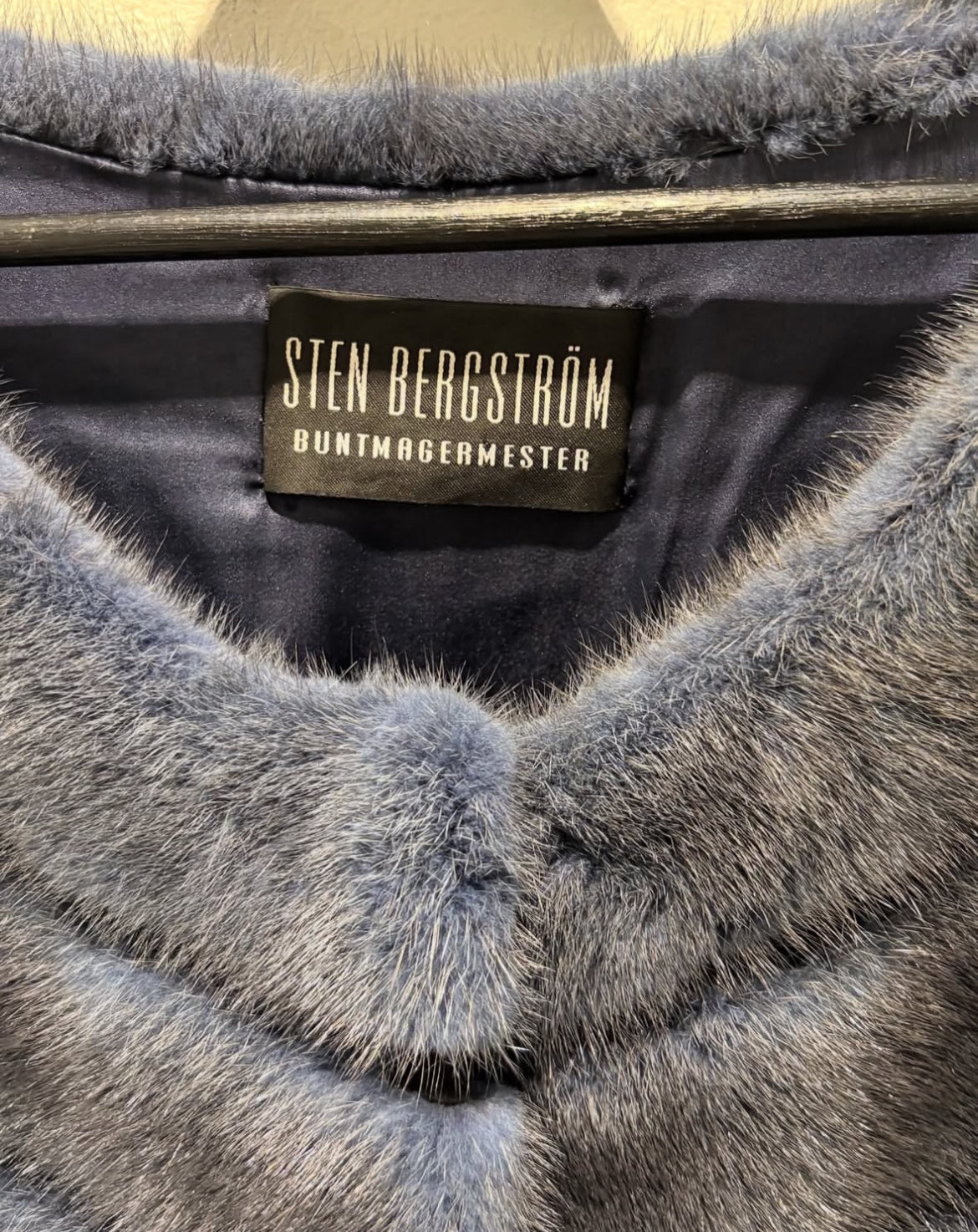 Sten Bergström blue mink Fur - Size S-L