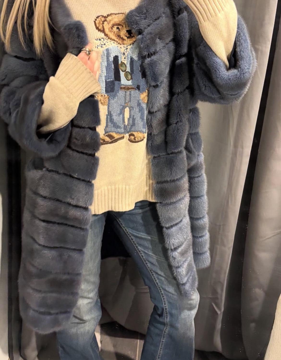 Sten Bergström blue mink Fur - Size S-L
