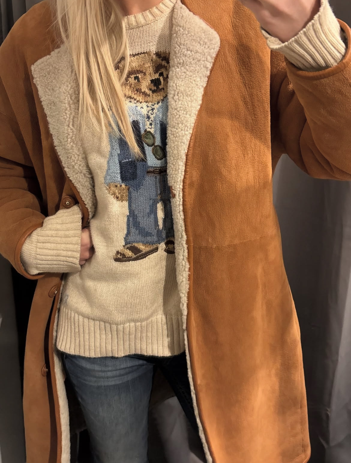 In Wear shearling coat - Lamb Fur - M