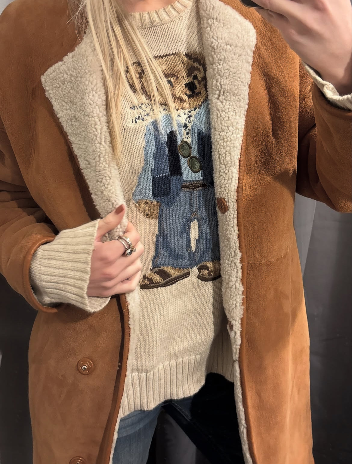 In Wear shearling coat - Lamb Fur - M