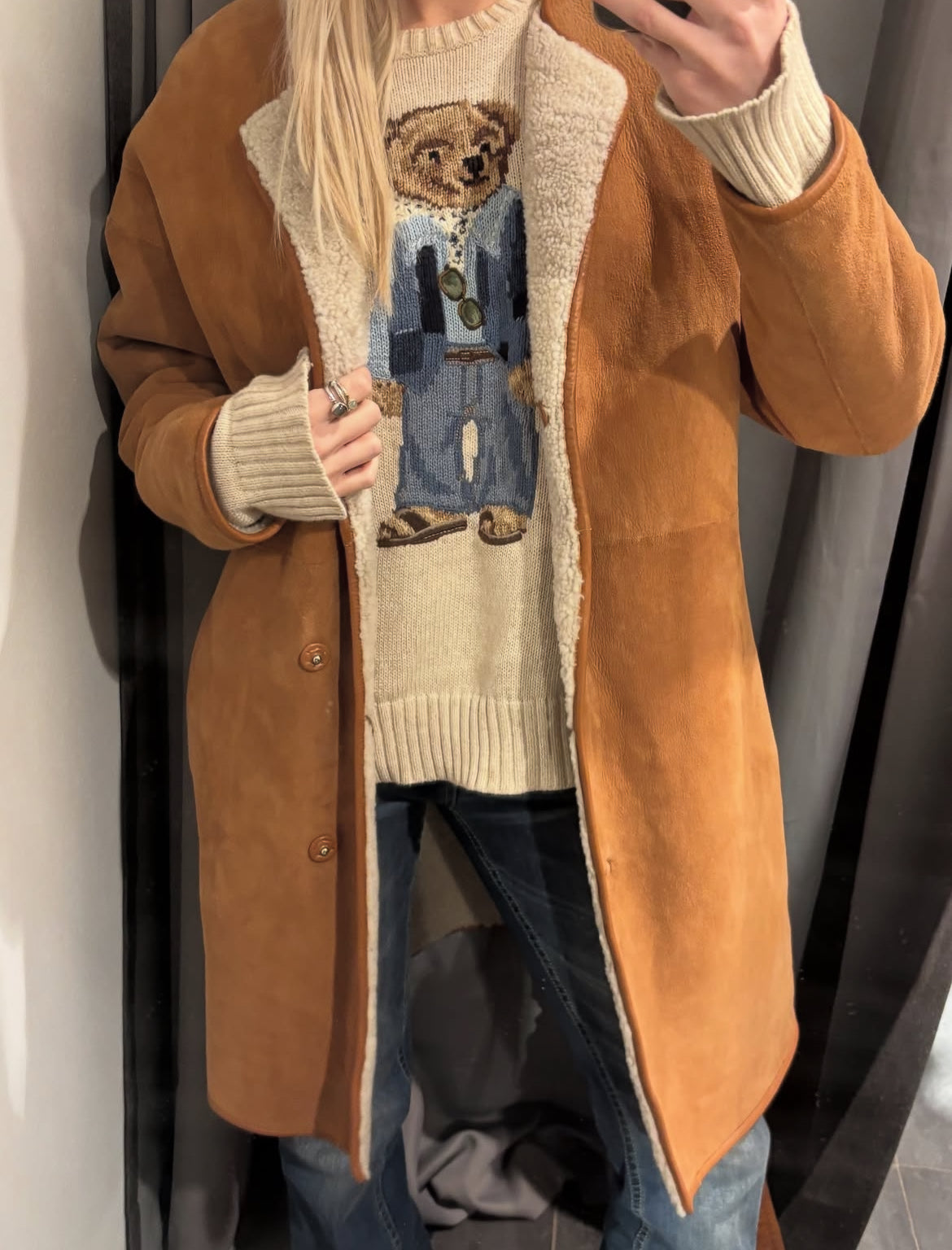In Wear shearling coat - Lamb Fur - M