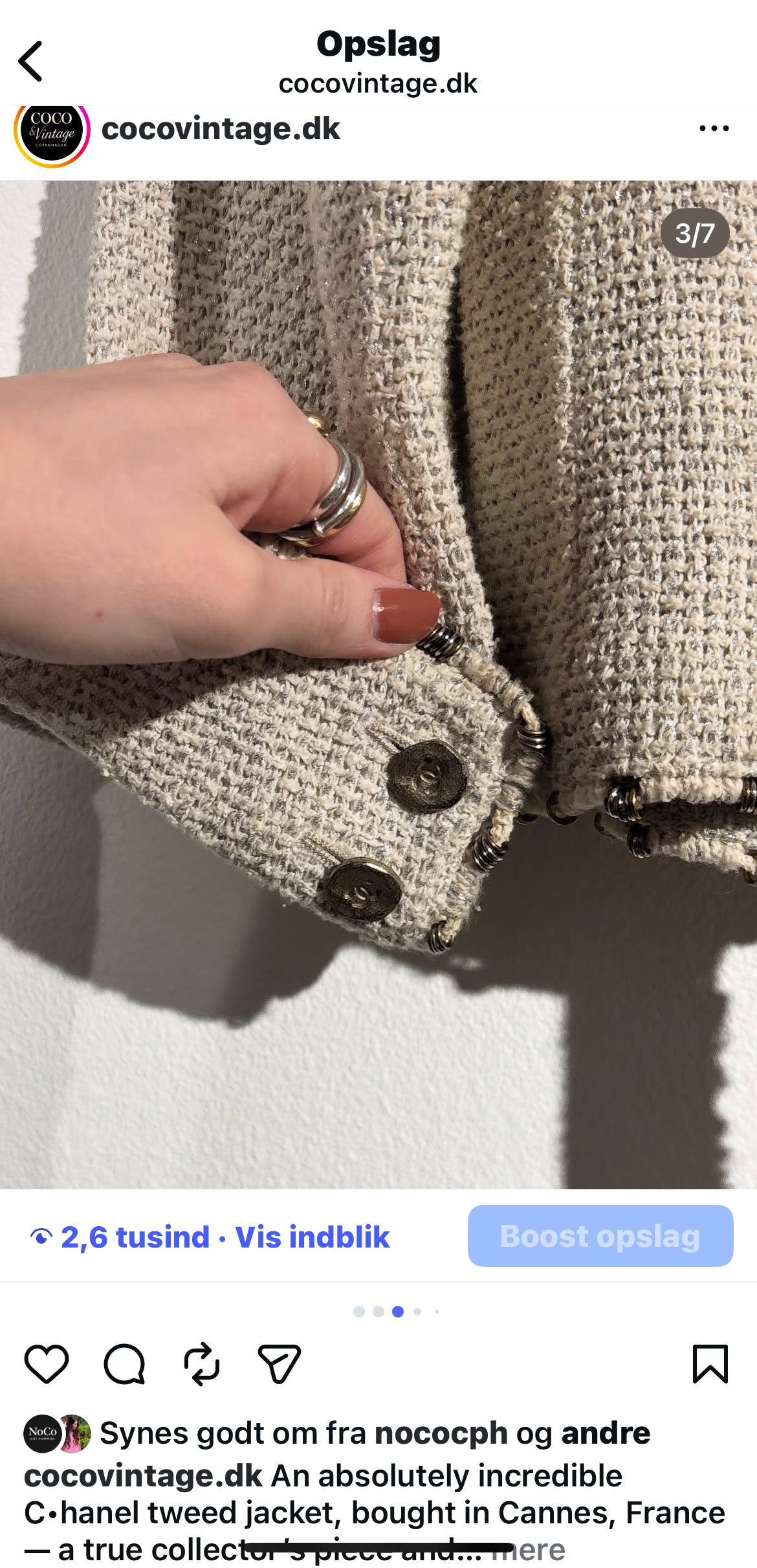 Chanel Jacket – Natural Linen & Metallic Thread - EU 36