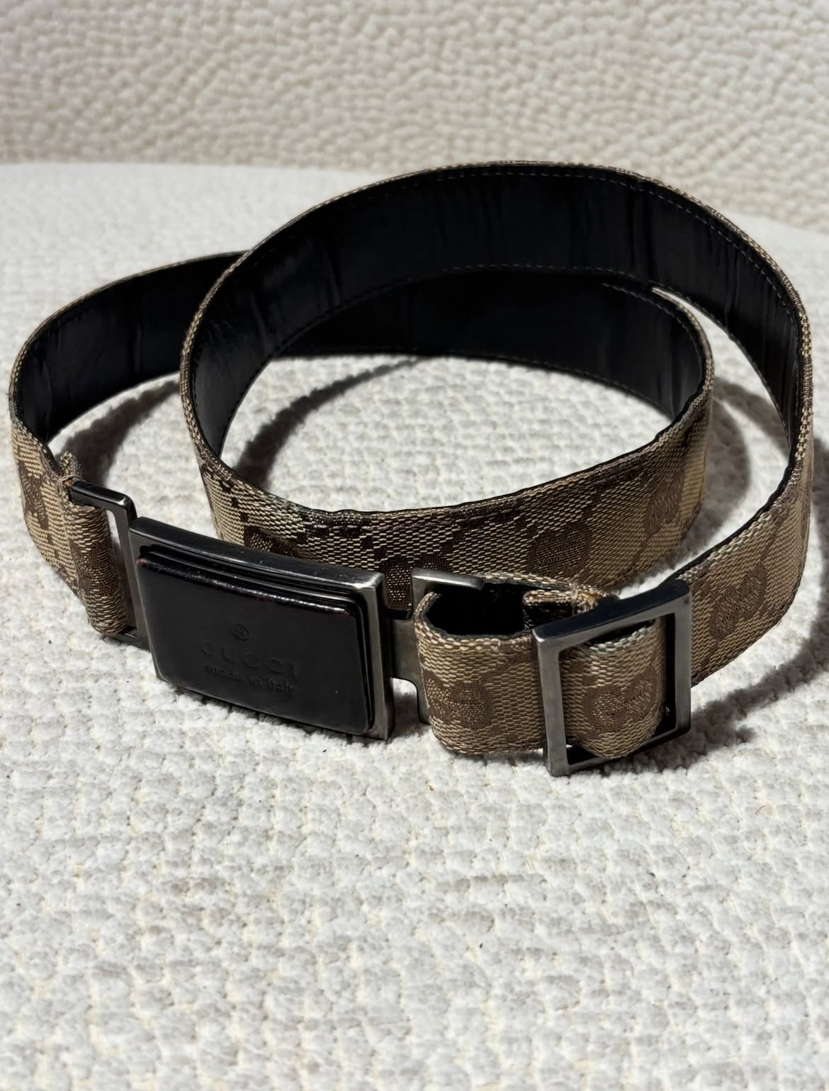 Gucci Belt - monogram canvas - 75 - 80 cm
