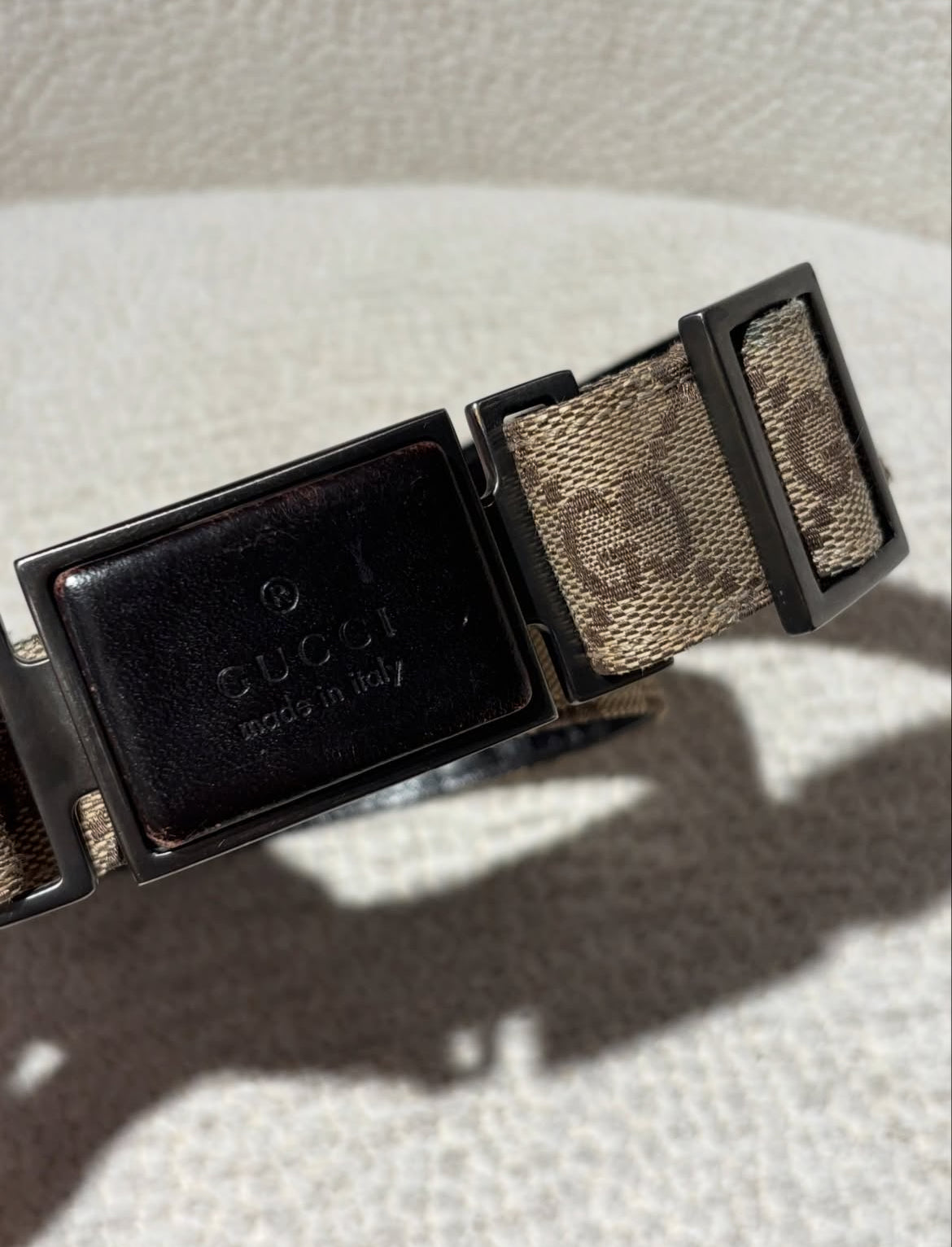 Gucci Belt - monogram canvas - 75 - 80 cm