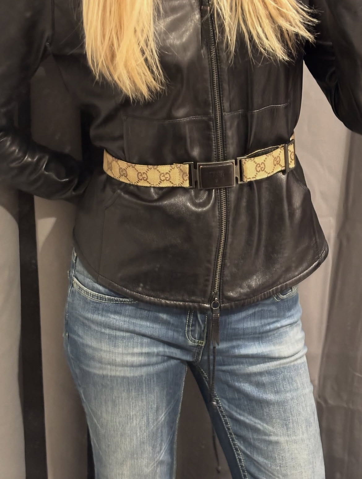 Gucci Belt - monogram canvas - 75 - 80 cm
