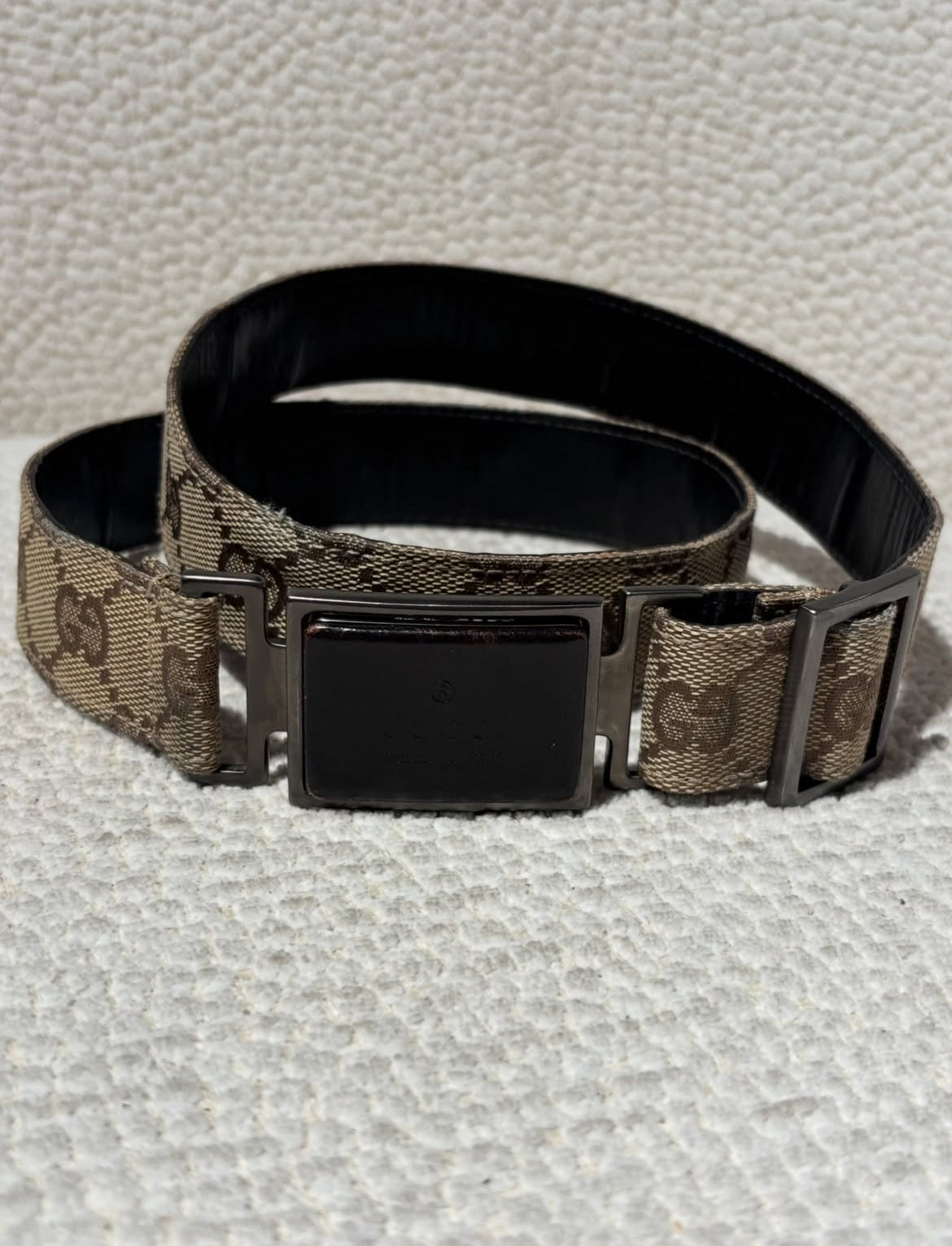 Gucci Belt - monogram canvas - 75 - 80 cm