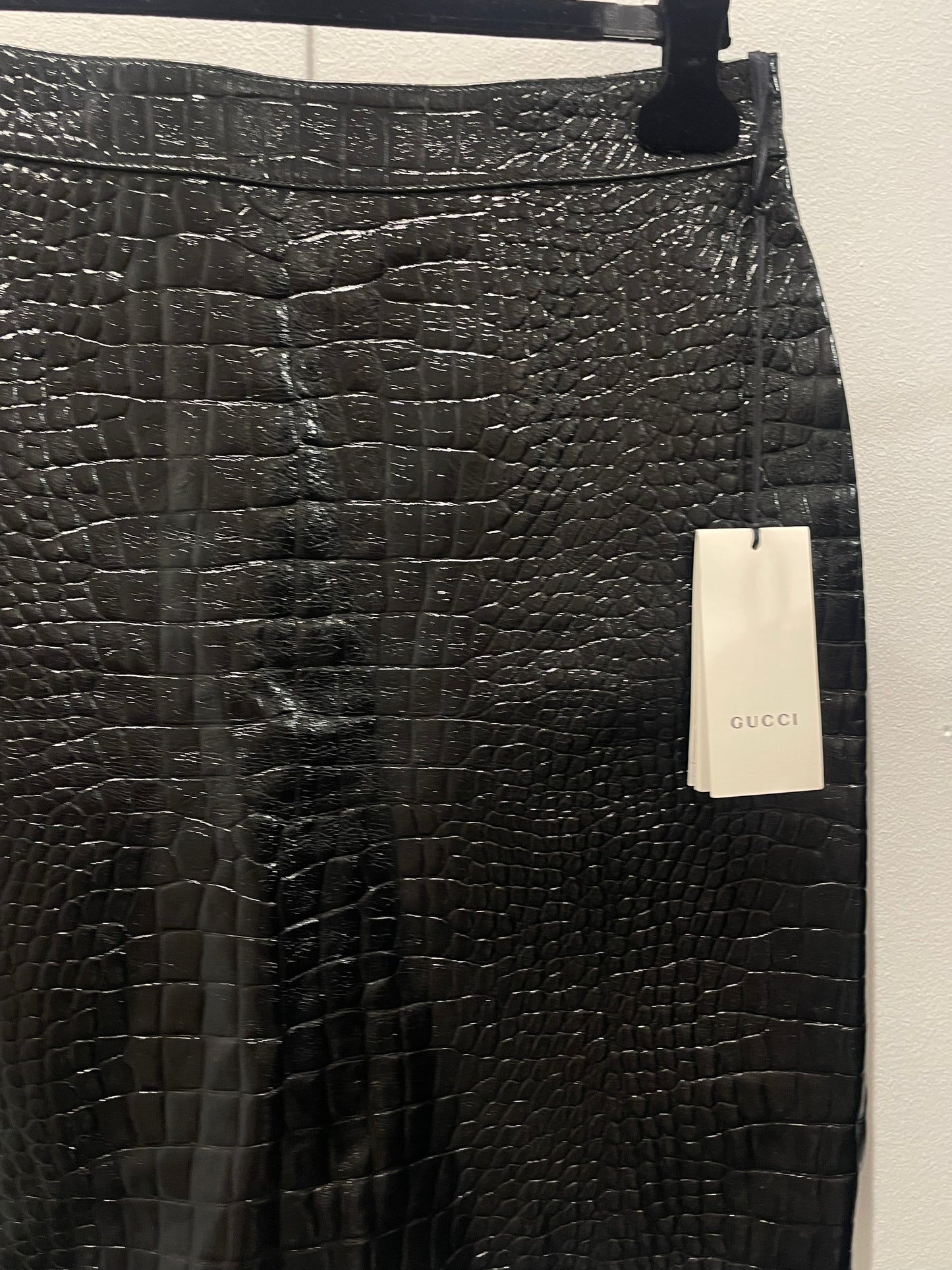 Gucci Skirt – new w tag - croco leather - S/M