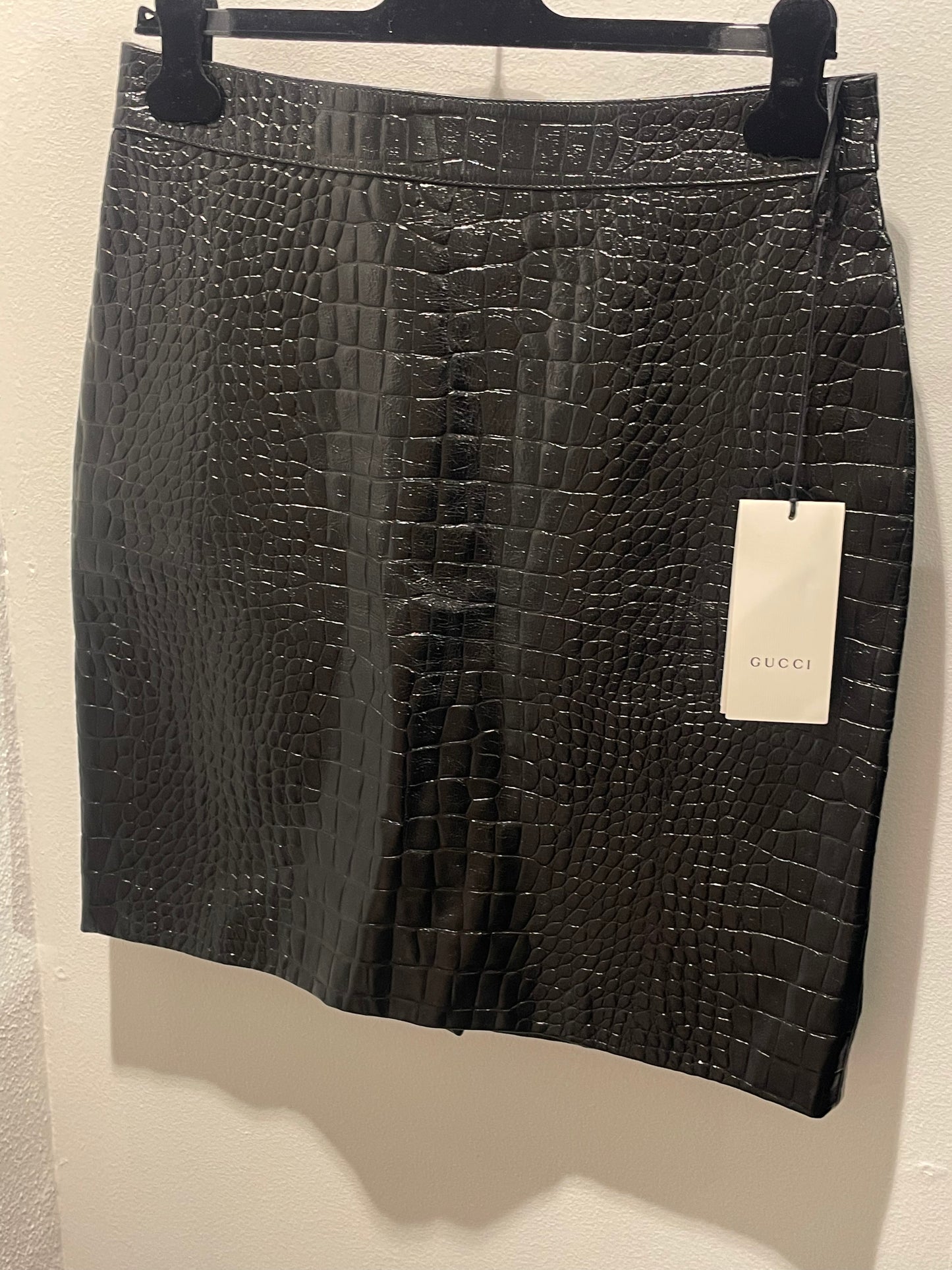 Gucci Skirt – new w tag - croco leather - S/M