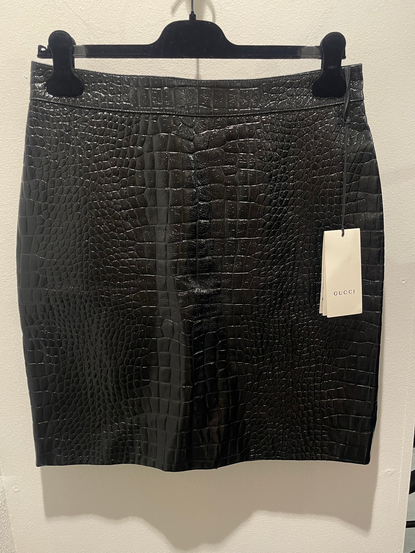 Gucci Skirt – new w tag - croco leather - S/M