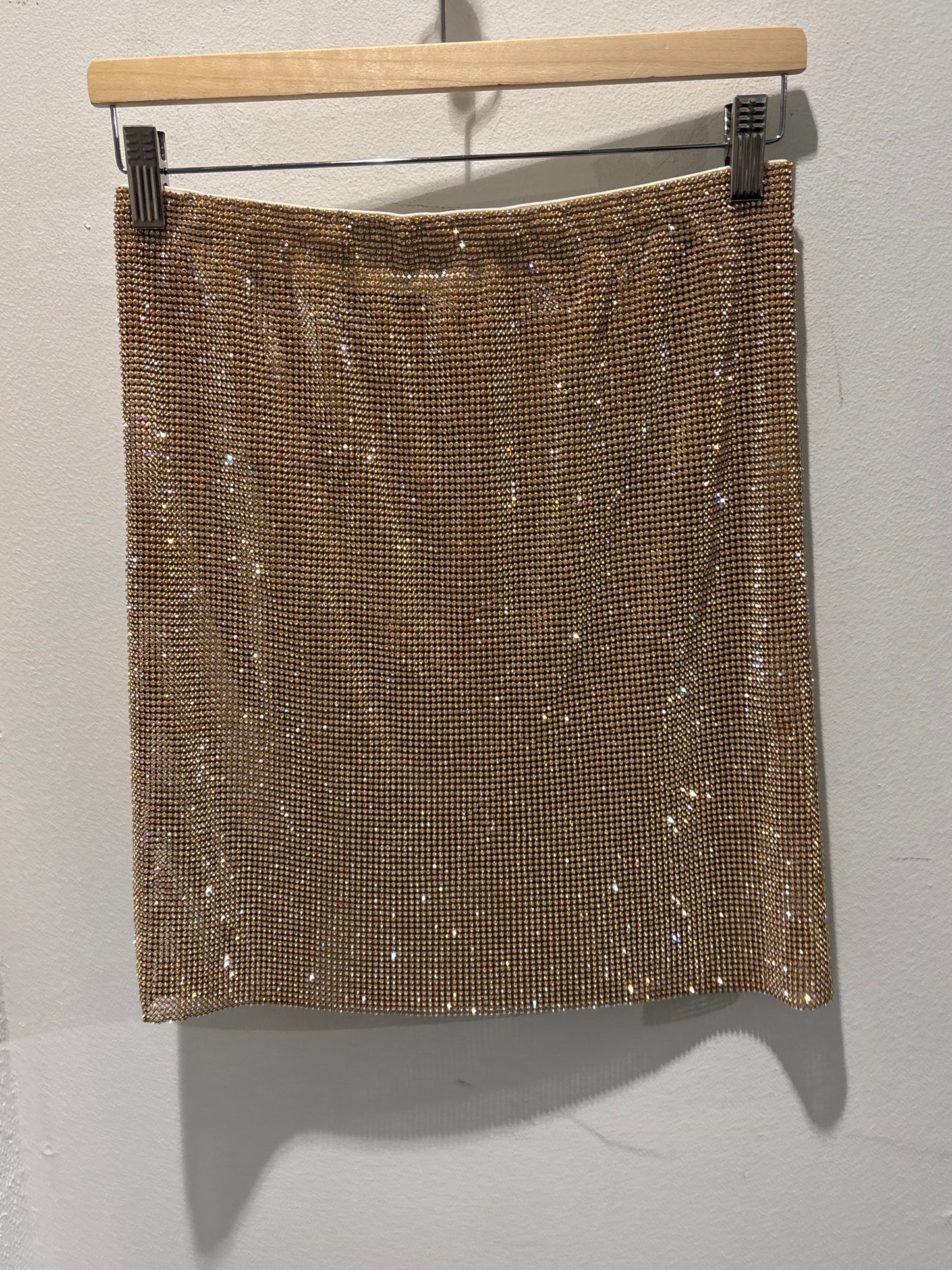 Customized - Skirt w Gold & Rhinestones - XS/S - Medinas Wardrobe