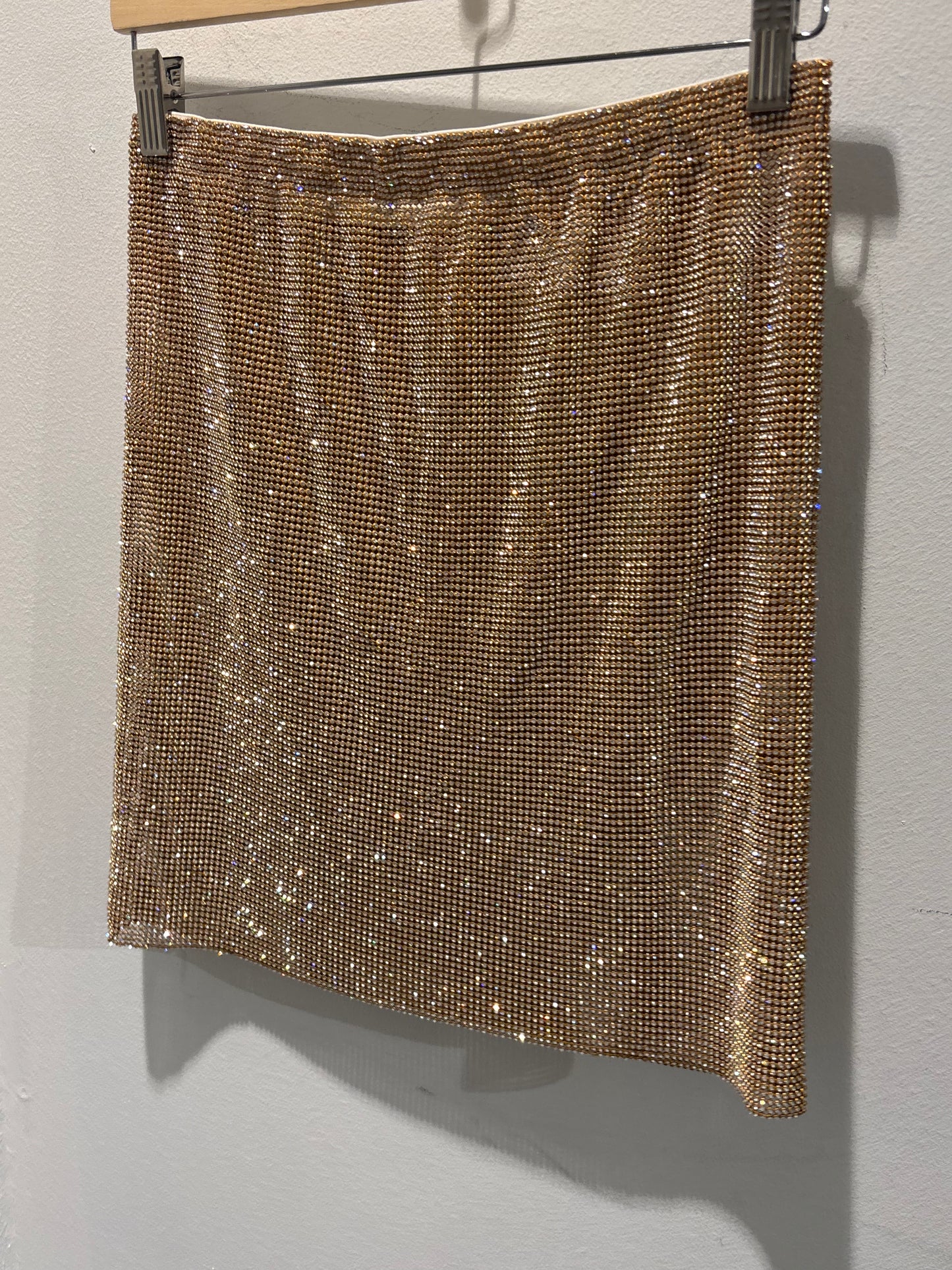 Customized - Skirt w Gold & Rhinestones - XS/S - Medinas Wardrobe