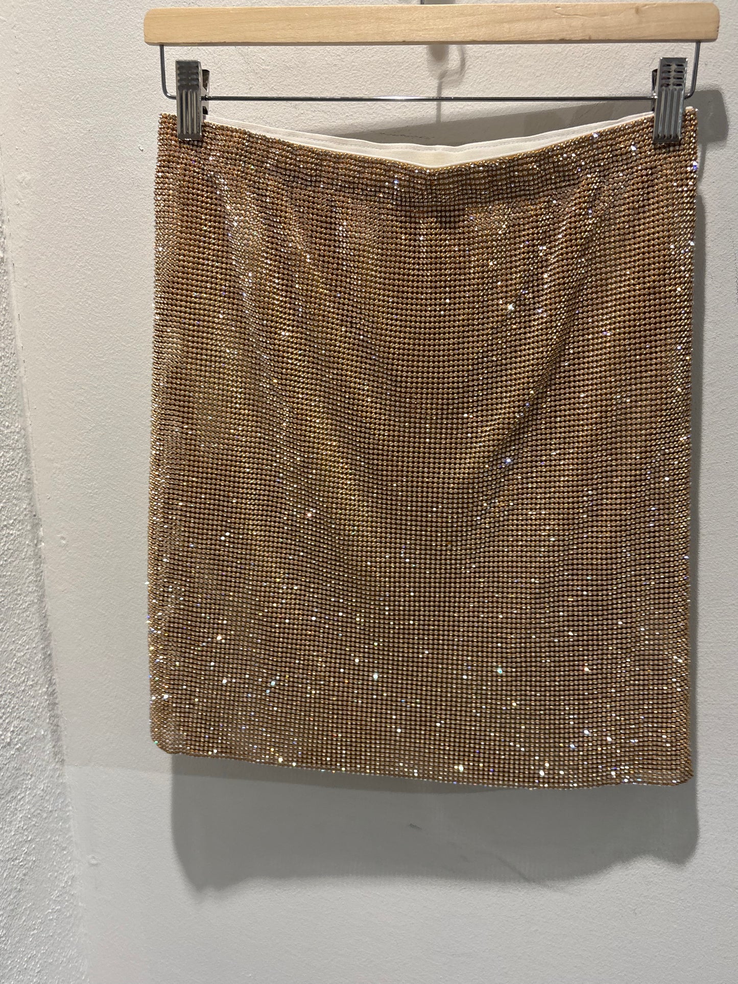 Customized - Skirt w Gold & Rhinestones - XS/S - Medinas Wardrobe