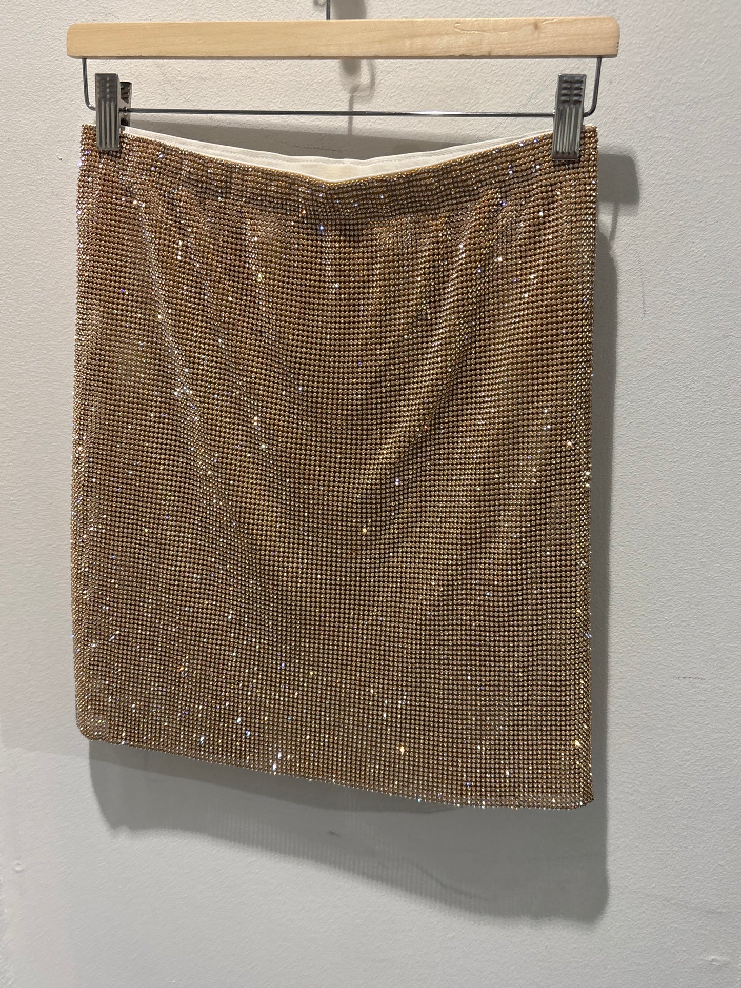 Customized - Skirt w Gold & Rhinestones - XS/S - Medinas Wardrobe