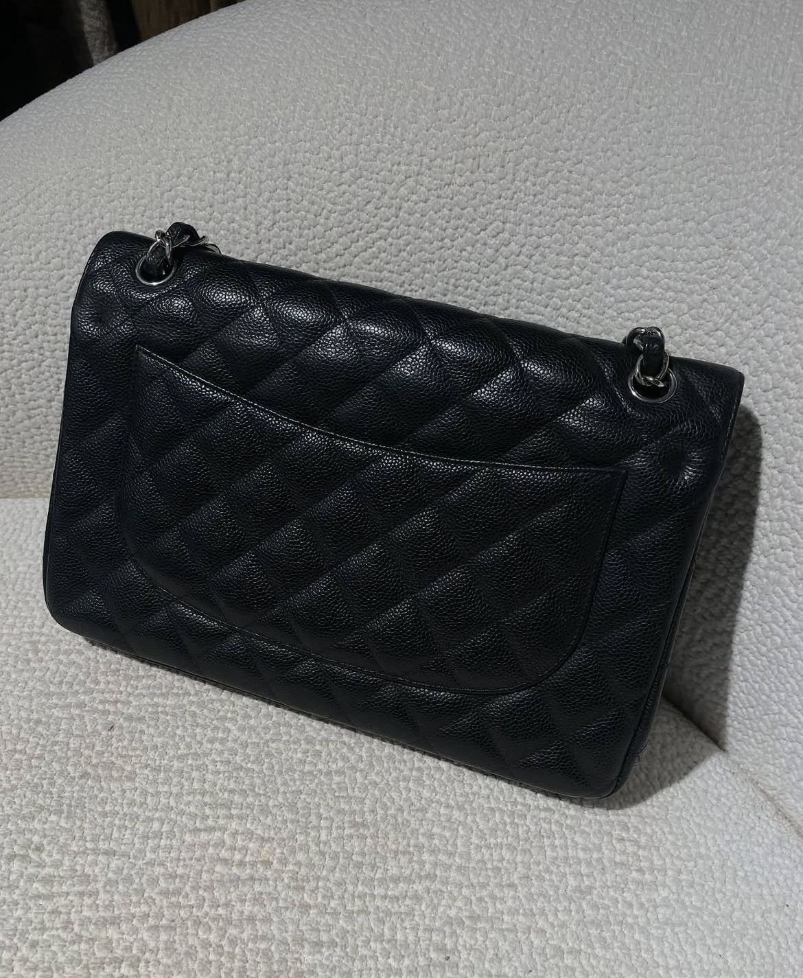 Chanel Classic Caviar Flap Bag Jumbo/large