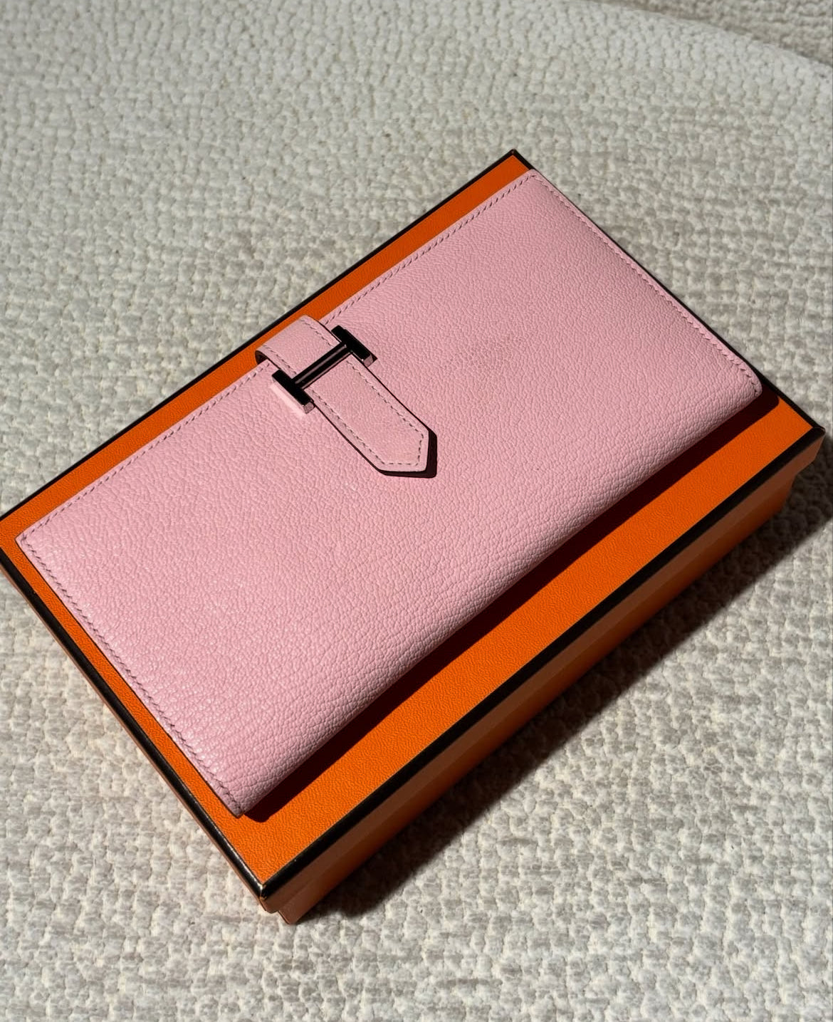Hermès Béarn - Rose Sakura w. Palladium Hardware