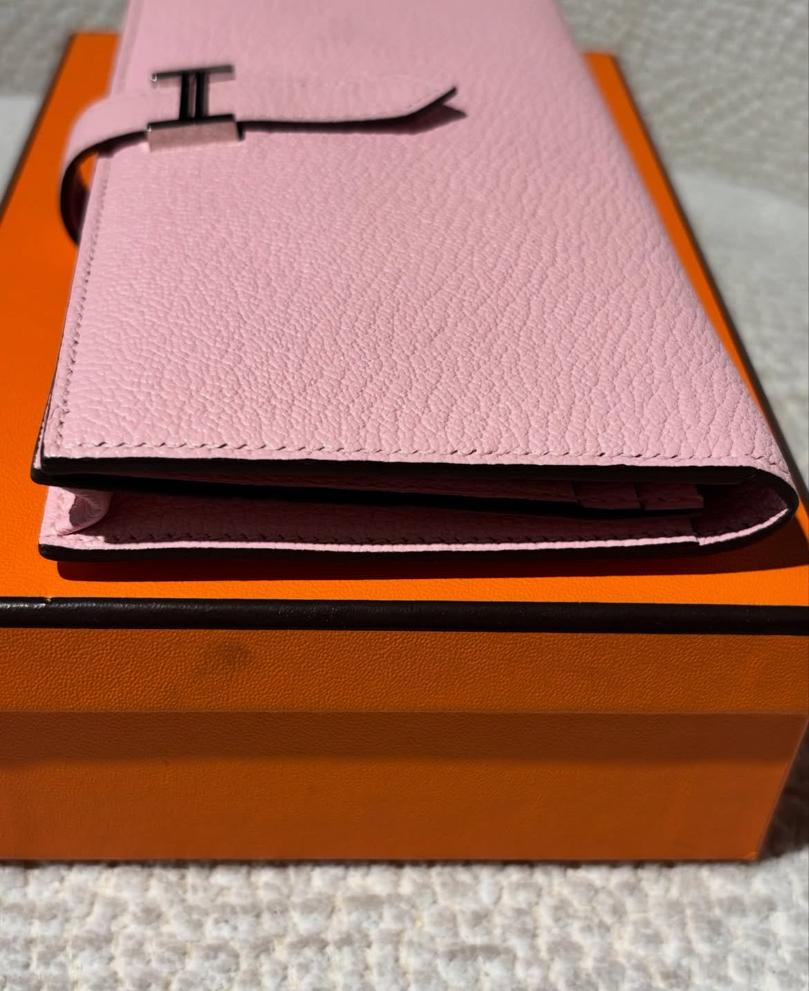 Hermès Béarn - Rose Sakura w. Palladium Hardware