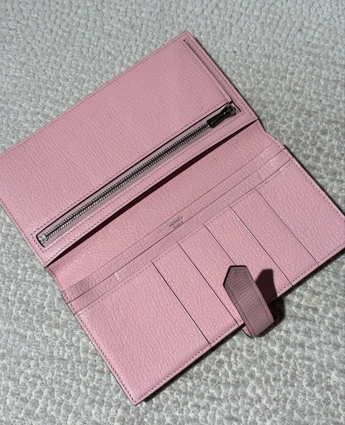 Hermès Béarn - Rose Sakura w. Palladium Hardware