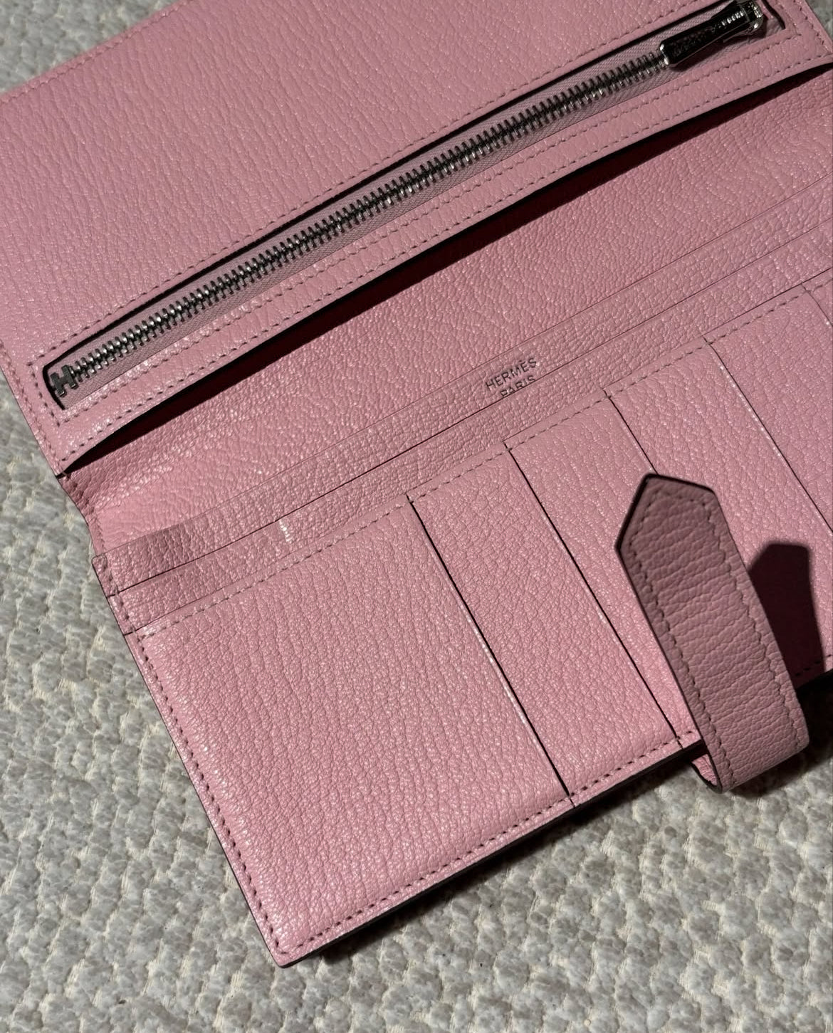 Hermès Béarn - Rose Sakura w. Palladium Hardware