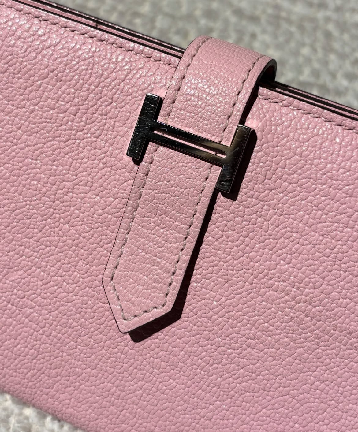 Hermès Béarn - Rose Sakura w. Palladium Hardware