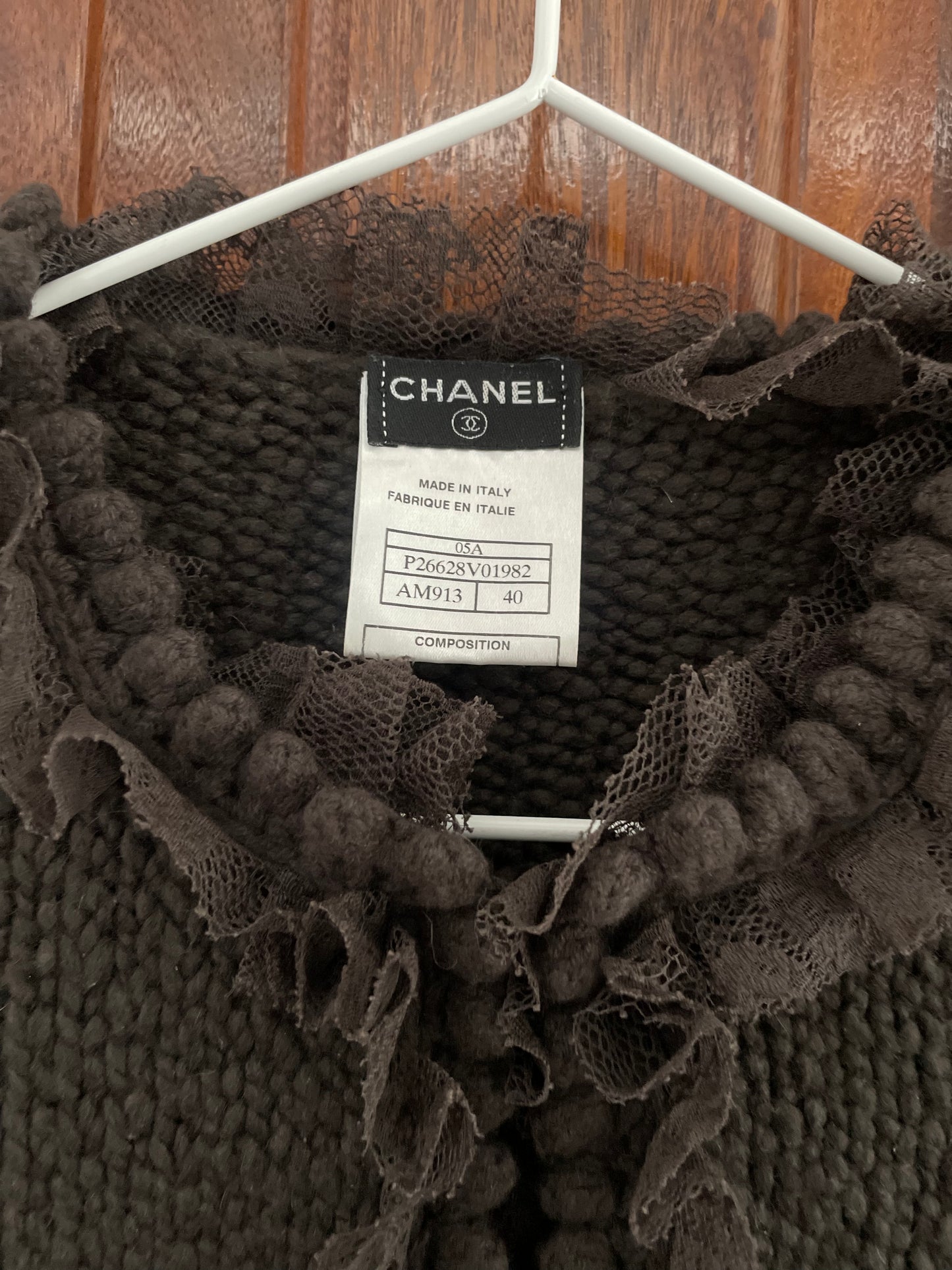 Chanel Cashmere Jakke - brun