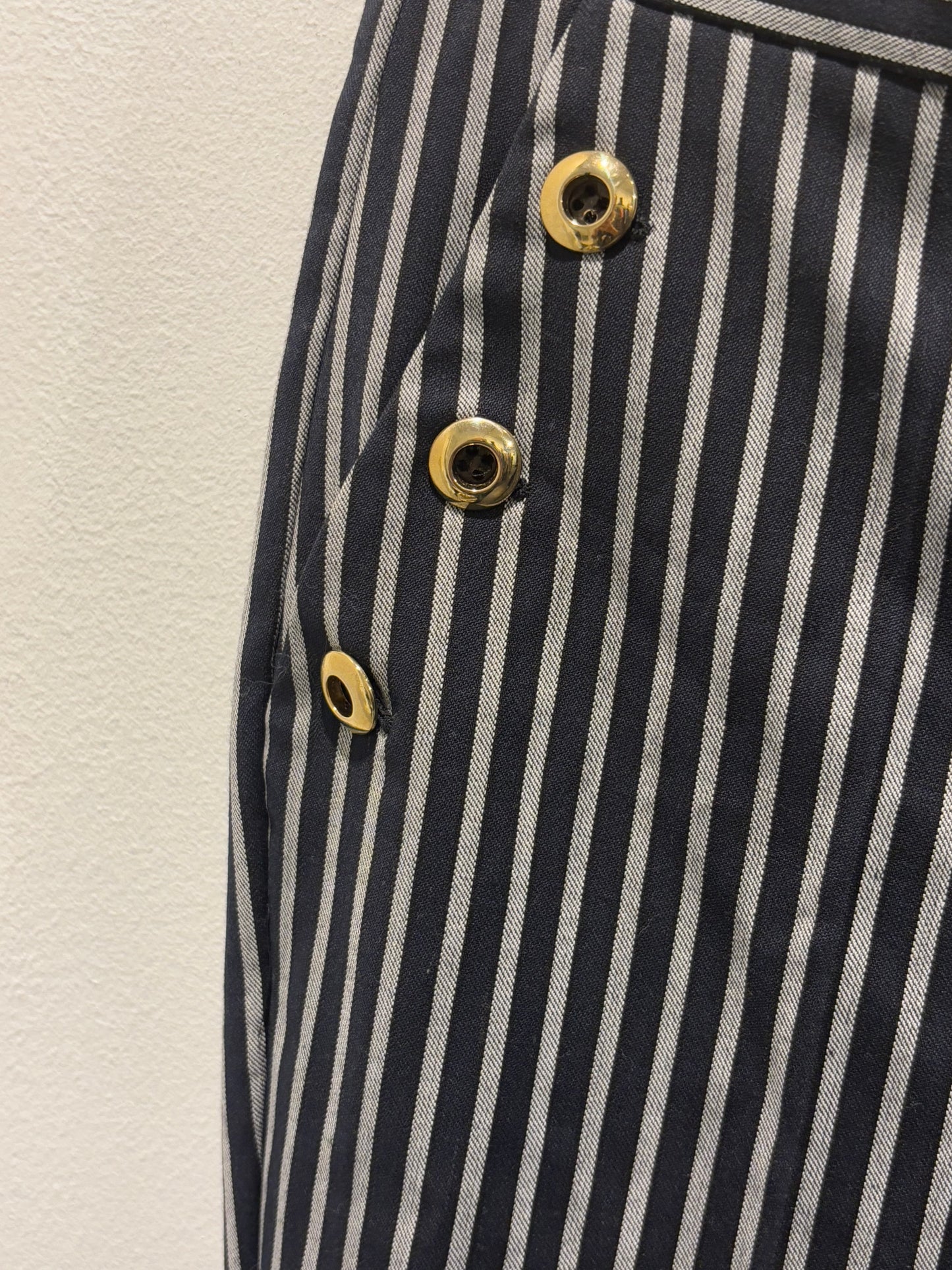 Baum & Pferdgarten - Pants - Navy pants w. stripes - Medinas Wardrobe - XS/S