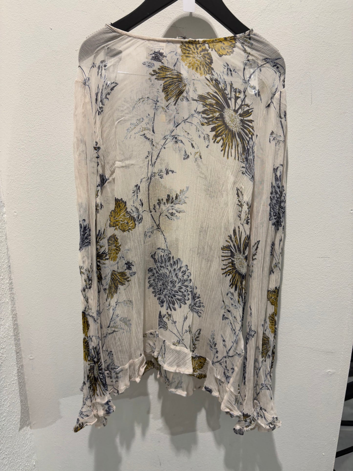 Baum & Pferdgarten - ecru top w. flowers - EU36 - Medinas Wardrobe