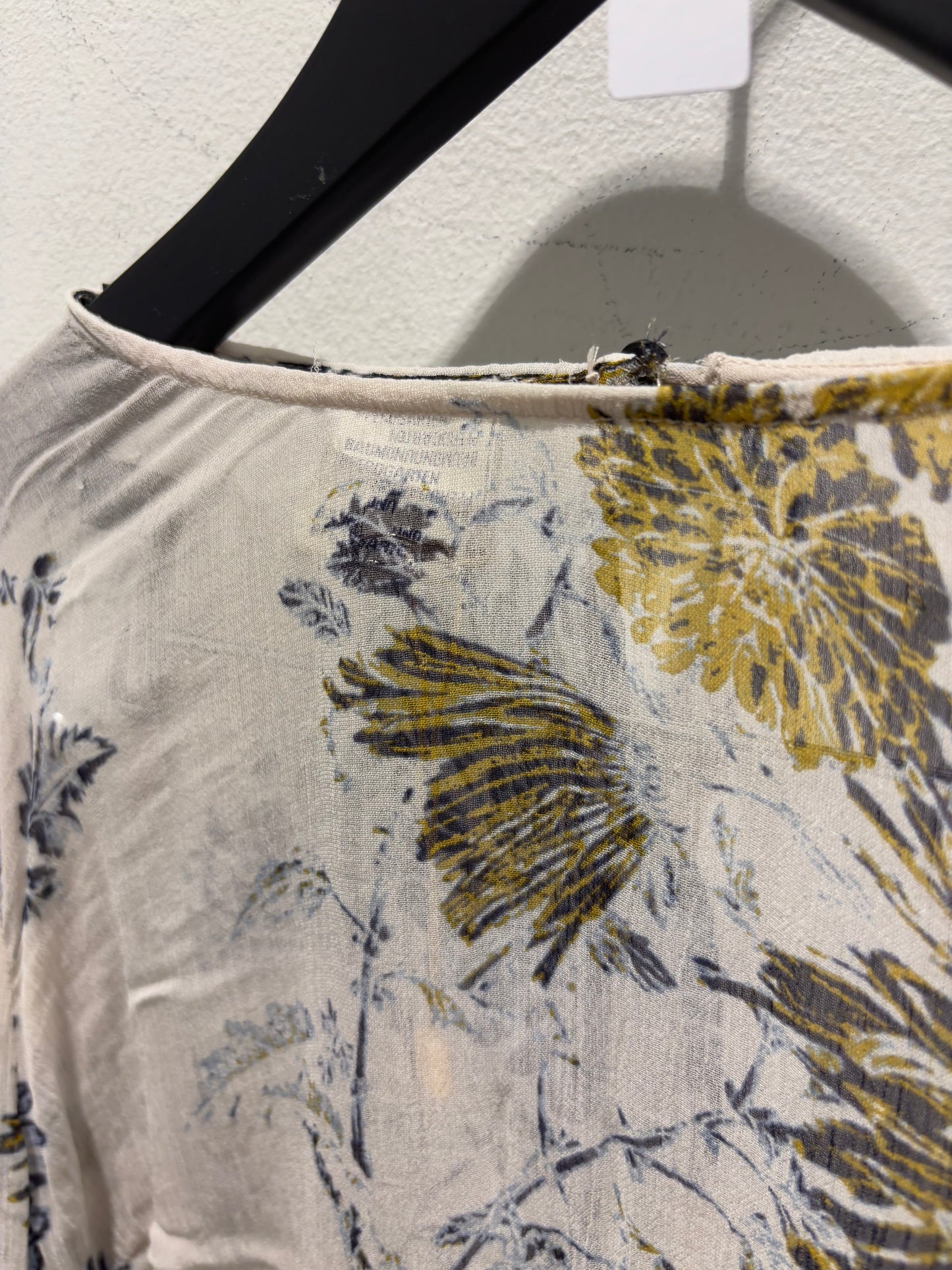 Baum & Pferdgarten - ecru top w. flowers - EU36 - Medinas Wardrobe