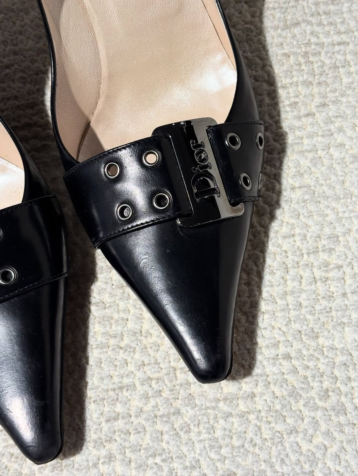 Dior heels with logo buckle - EU 40.5