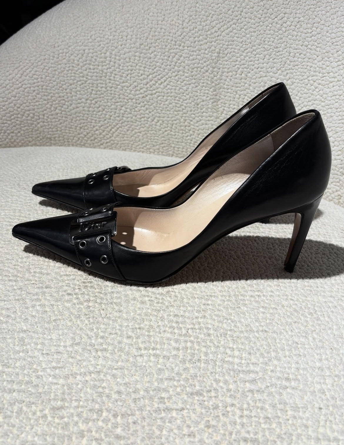 Dior heels with logo buckle - EU 40.5