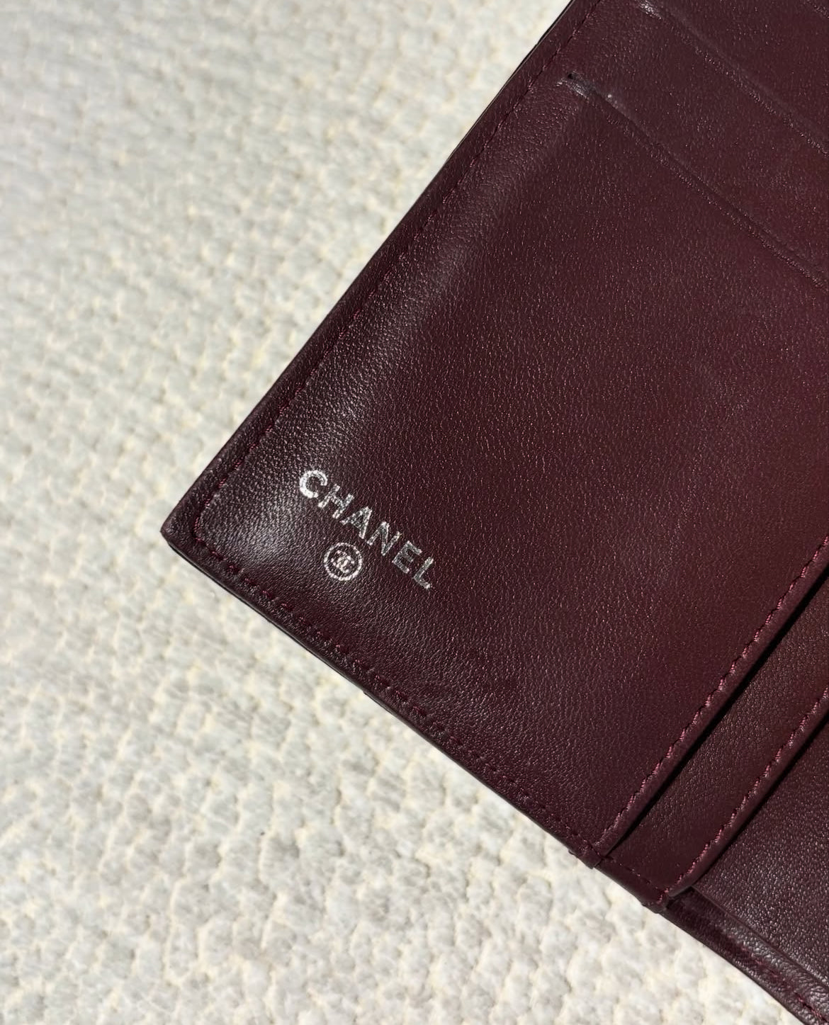 Chanel Flap Wallet - black w. silver hardware