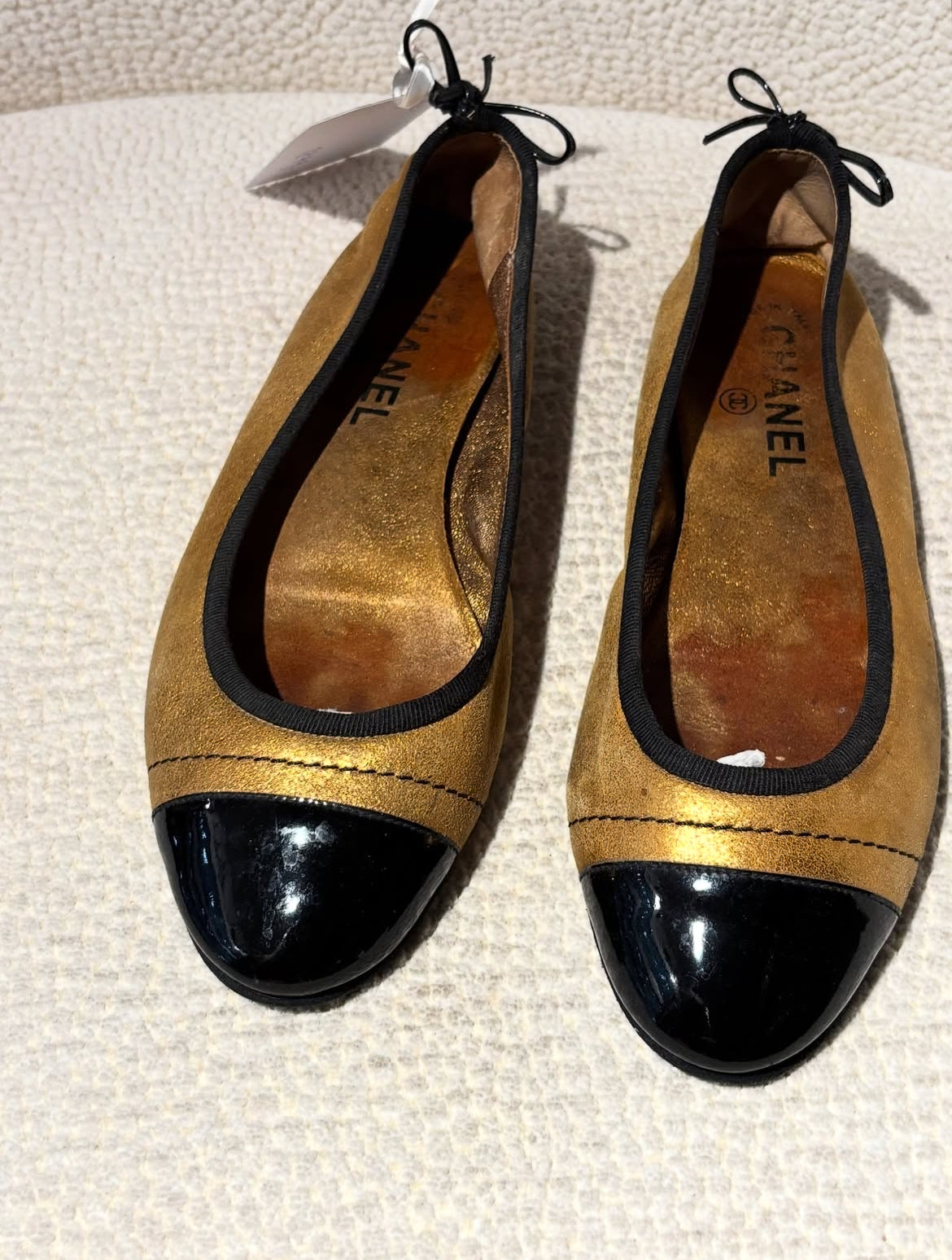 Chanel Ballerinas -  Gold lambskin - EU38