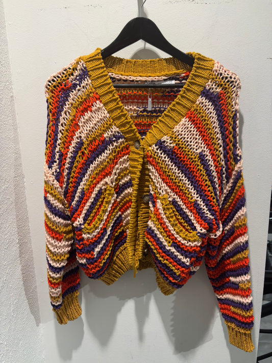 Zara - Knit -Cardigan - multi-coloured - Medina’s Wardrobe - S