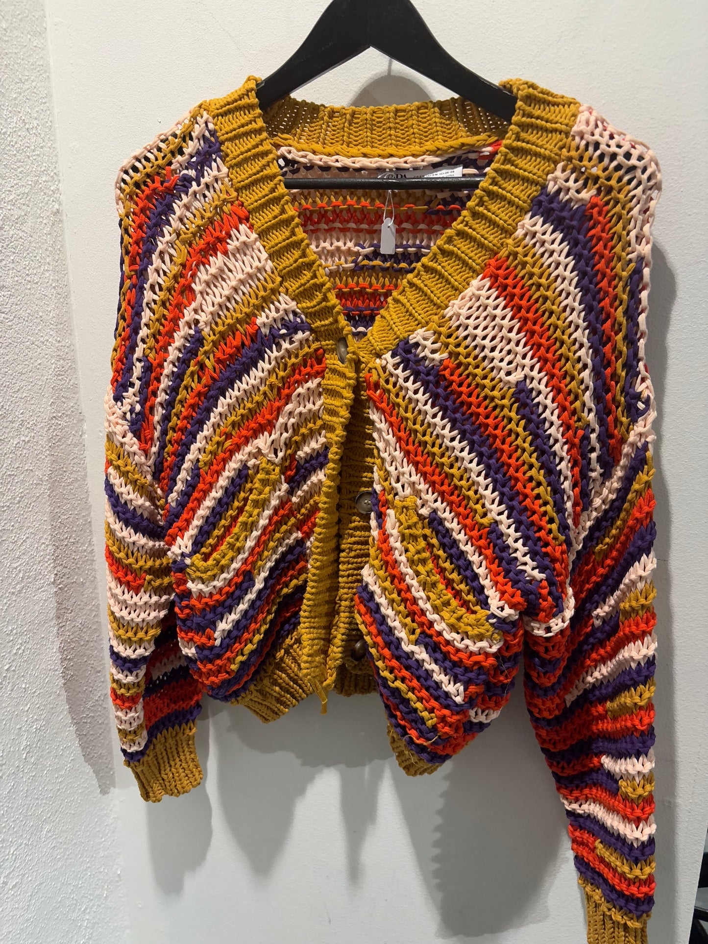 Zara - Knit -Cardigan - multi-coloured - Medina’s Wardrobe - S