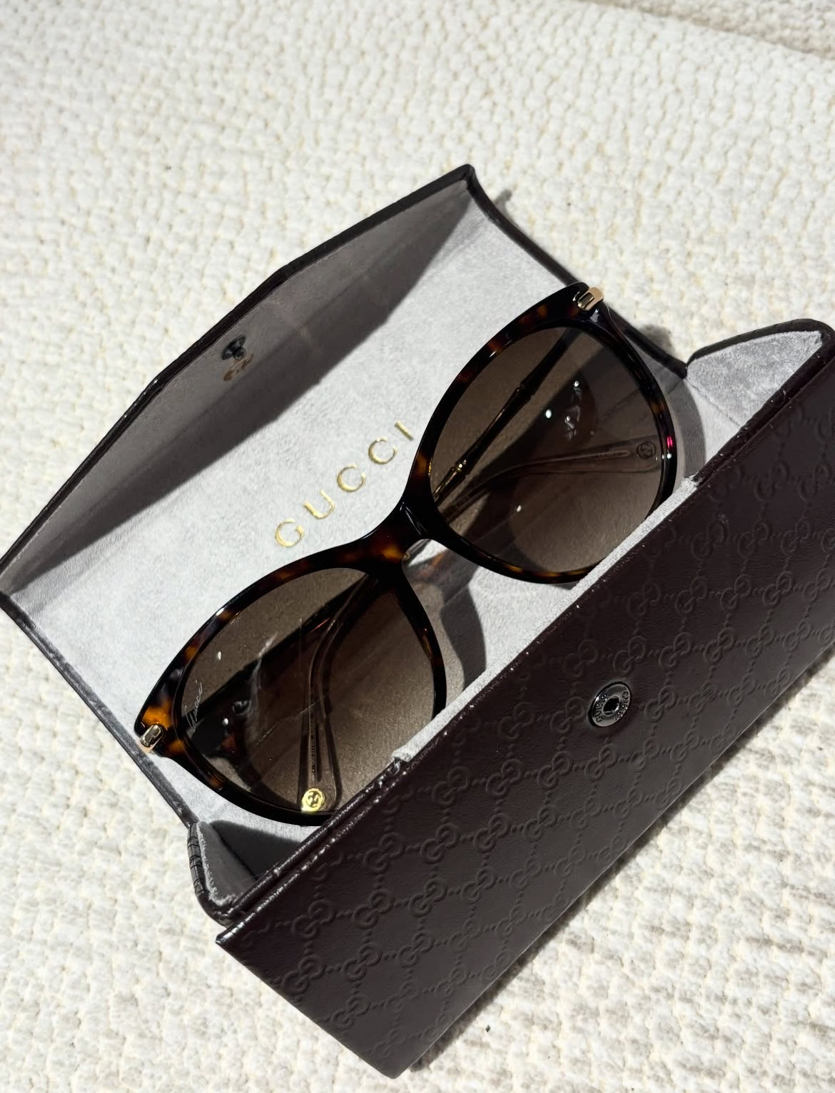 Gucci Sunglasses - Brown with Gold