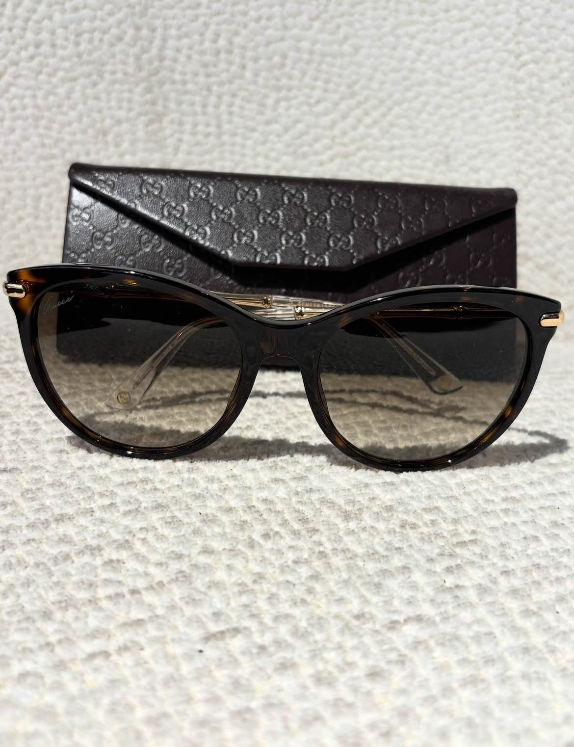 Gucci Sunglasses - Brown with Gold