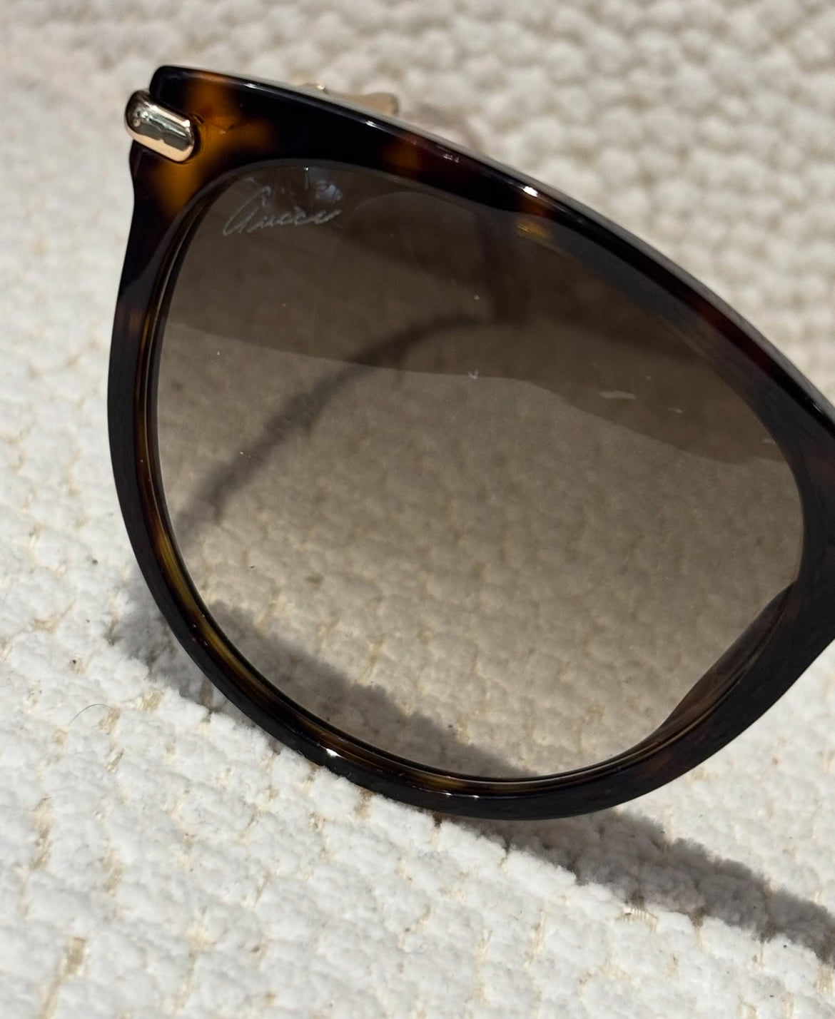 Gucci Sunglasses - Brown with Gold