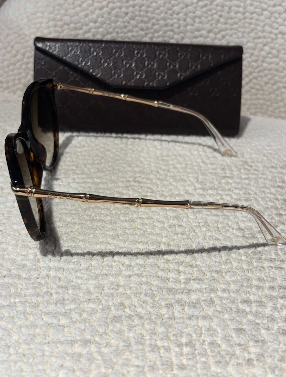 Gucci Sunglasses - Brown with Gold