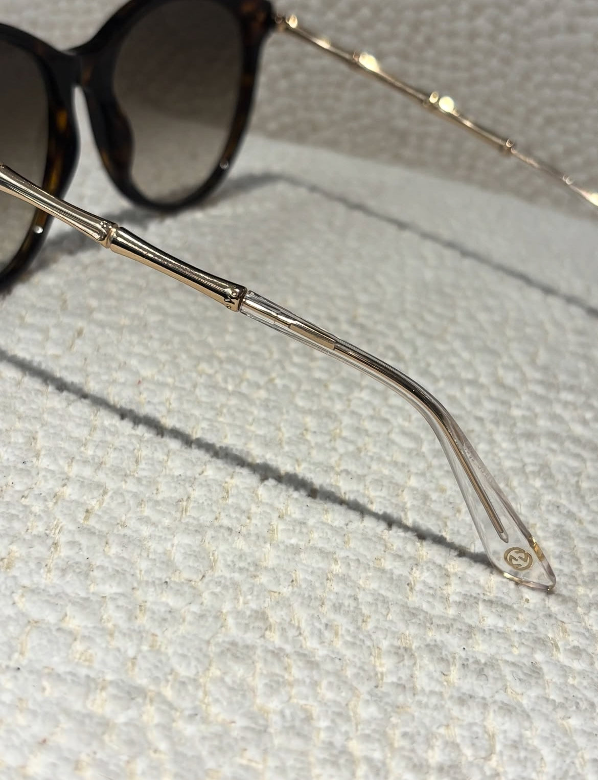 Gucci Sunglasses - Brown with Gold