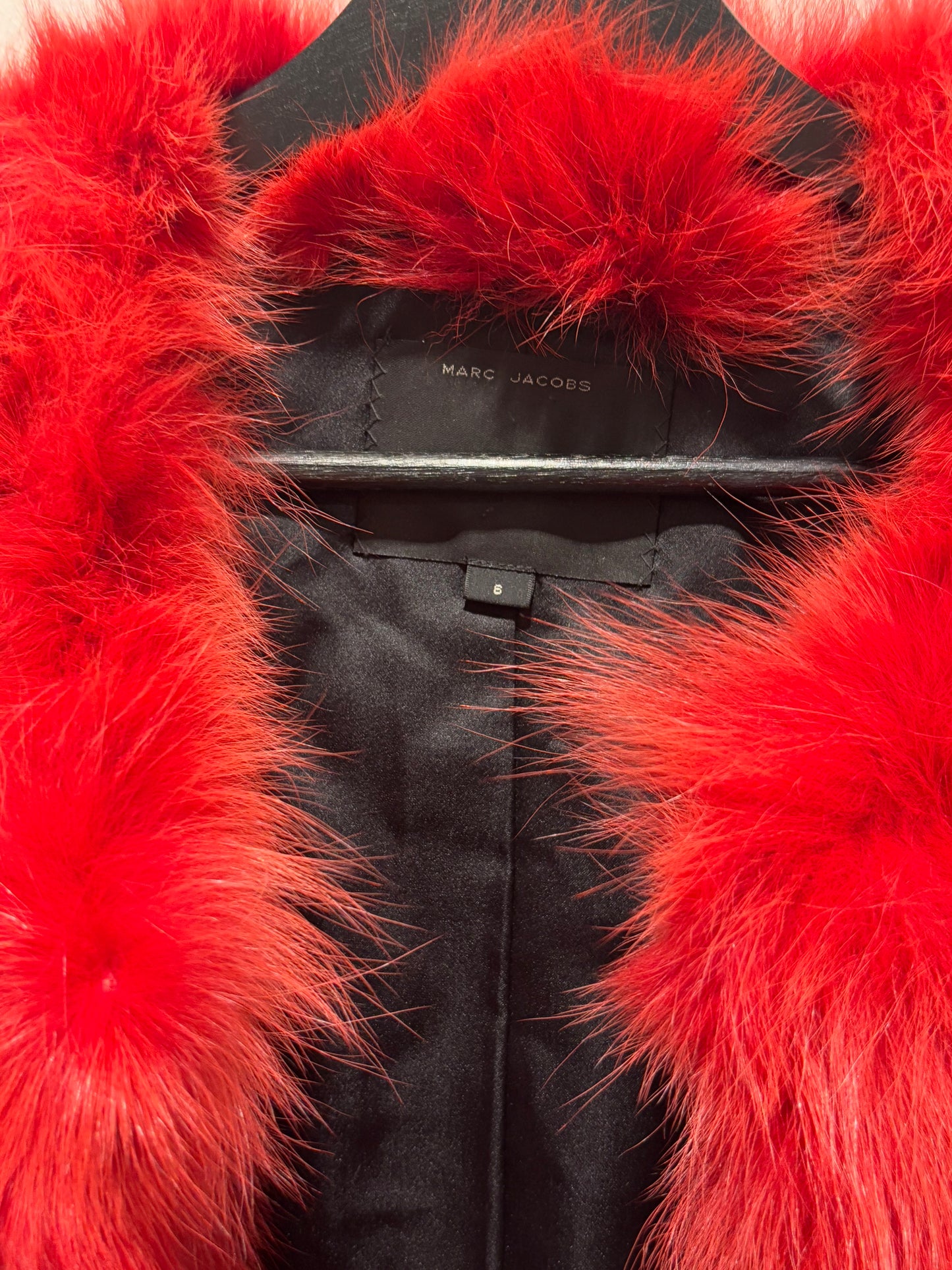 Marc Jacobs - Fur - Red - M - Medinas Wardrobe