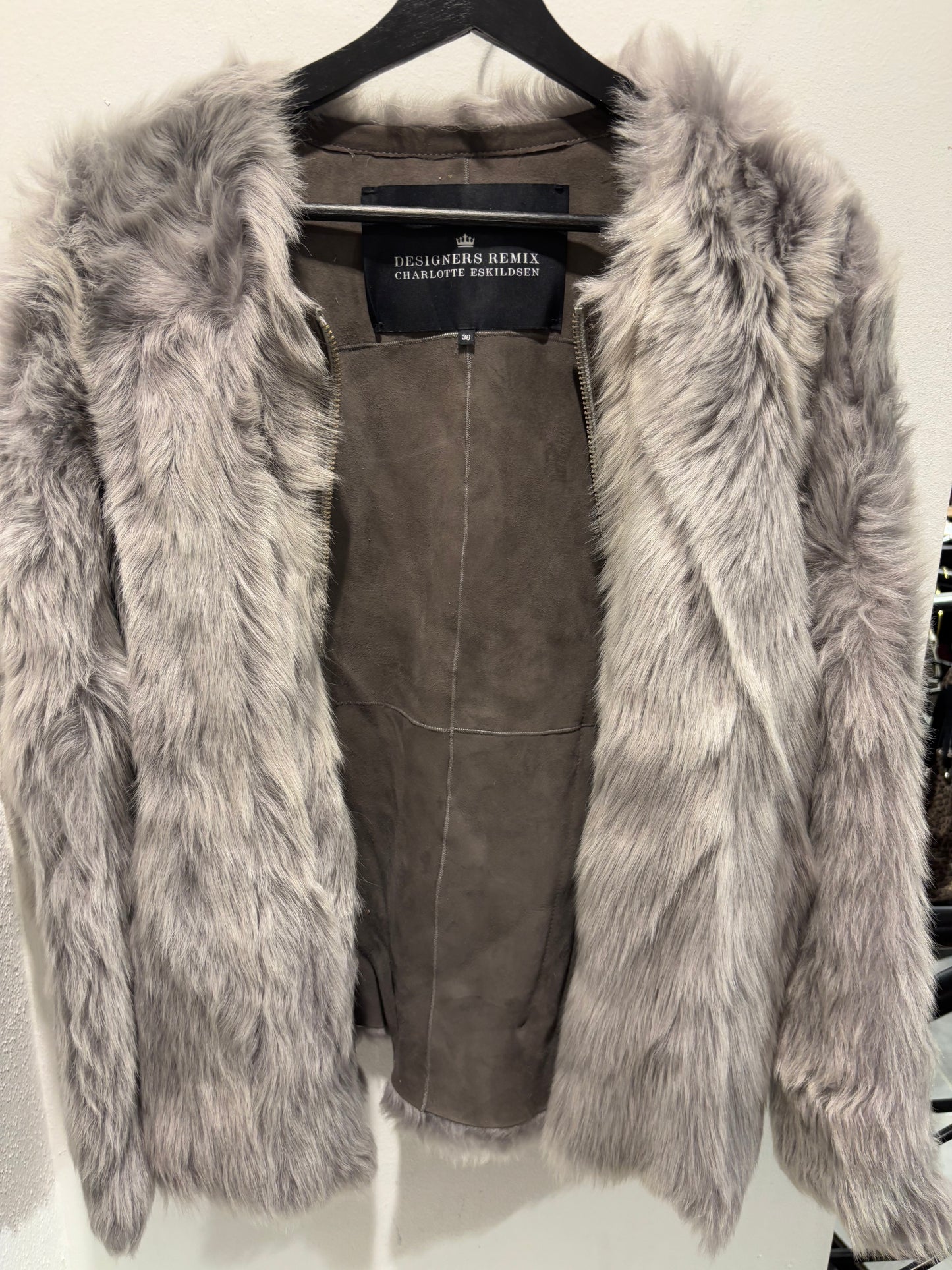Designers Remix - Fur - Grey - Medinas Wardrobe