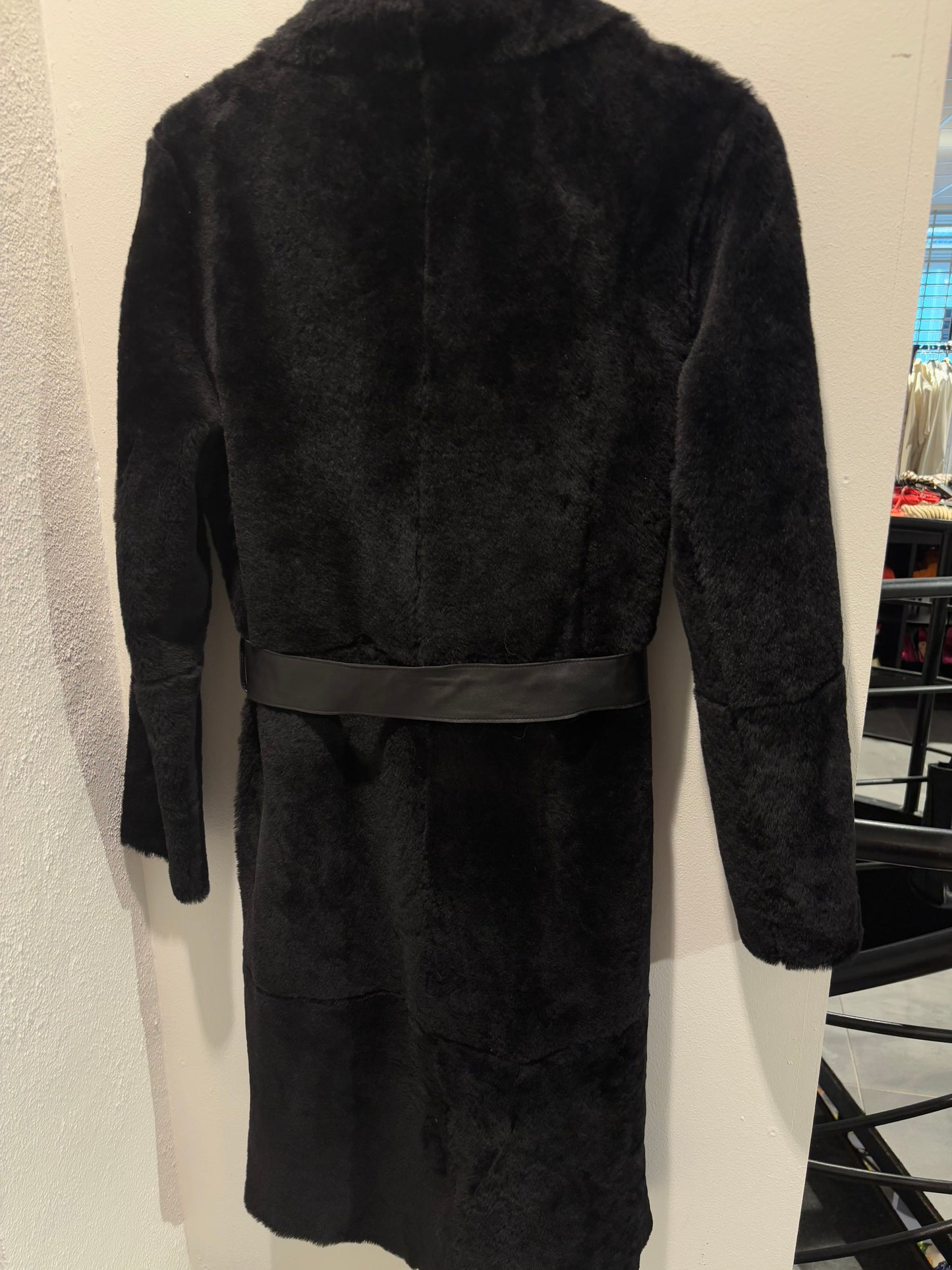 Boss - Sheepskin Coat - Black - EU36 - Medinas Wardrobe