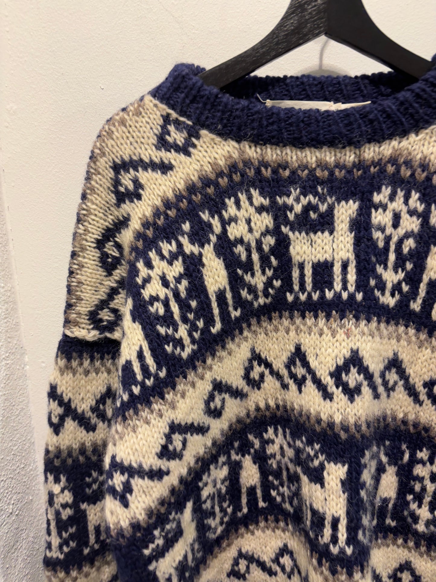 Isabel Marant Etoile - Knit - Ecru & Navy - Medina’s Wardrobe - EU38