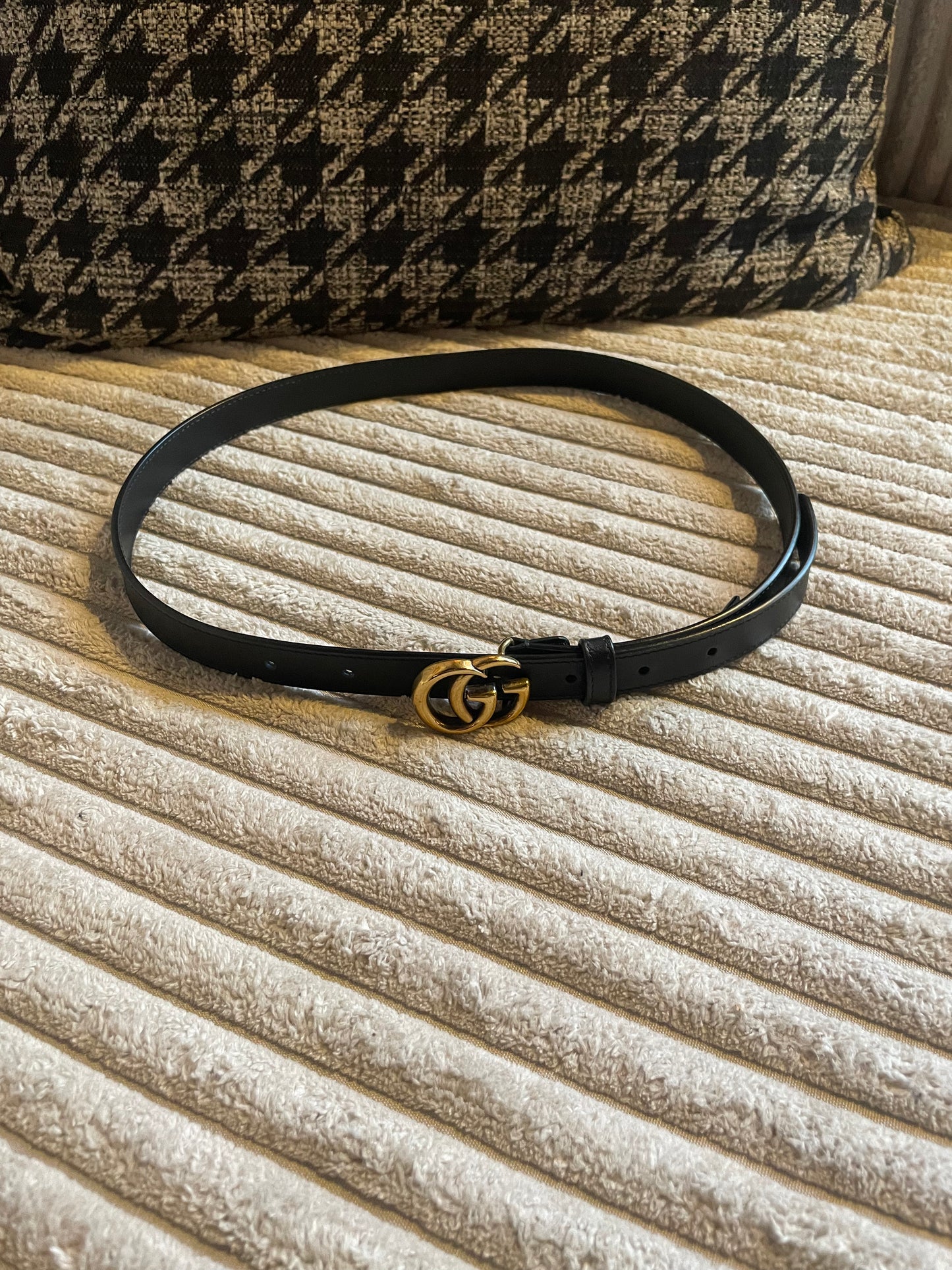 Gucci - GG logo bælte - 80 cm.