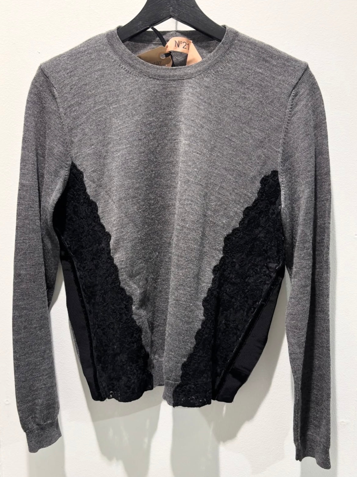 No21 knit - grey with laces - S