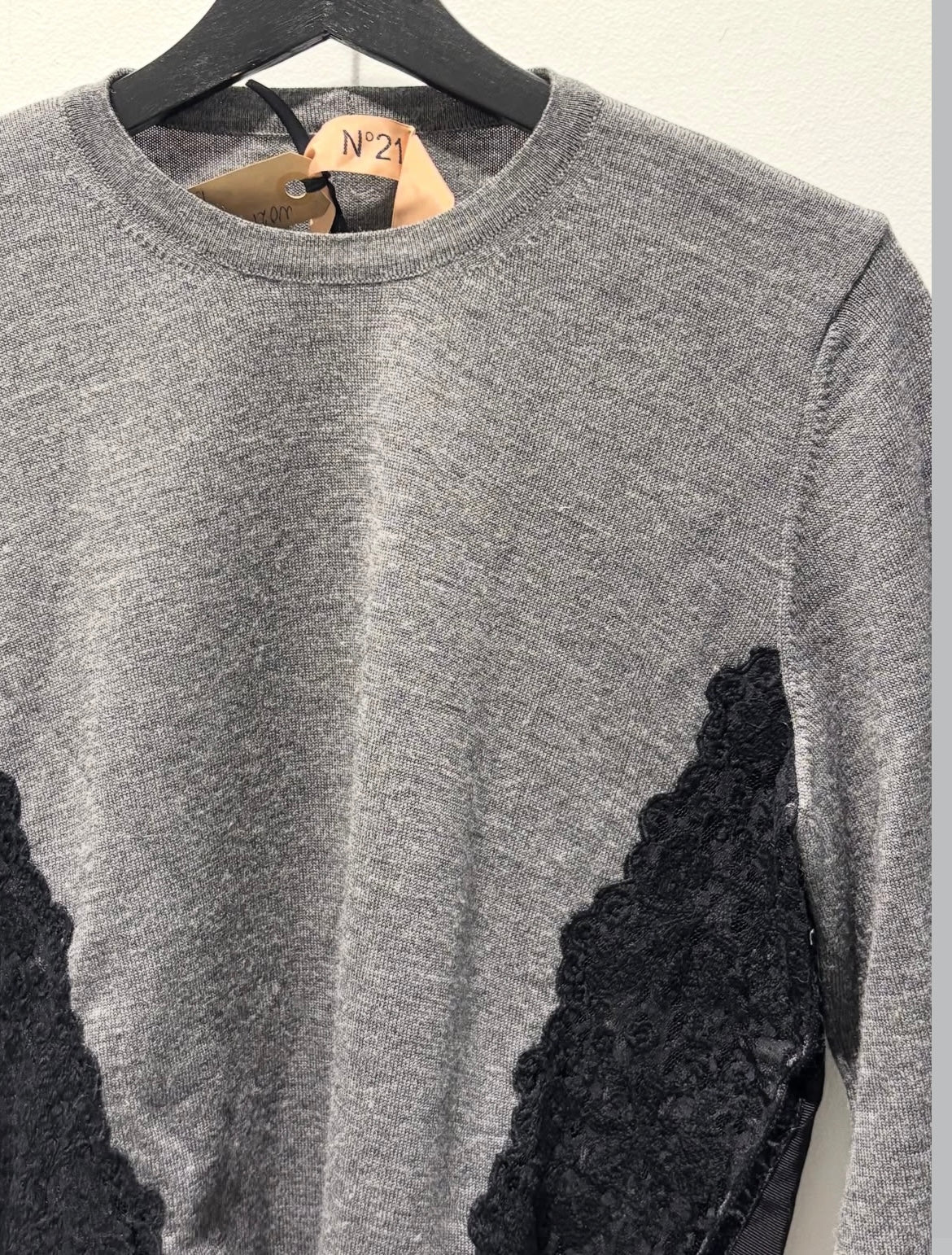 No21 knit - grey with laces - S