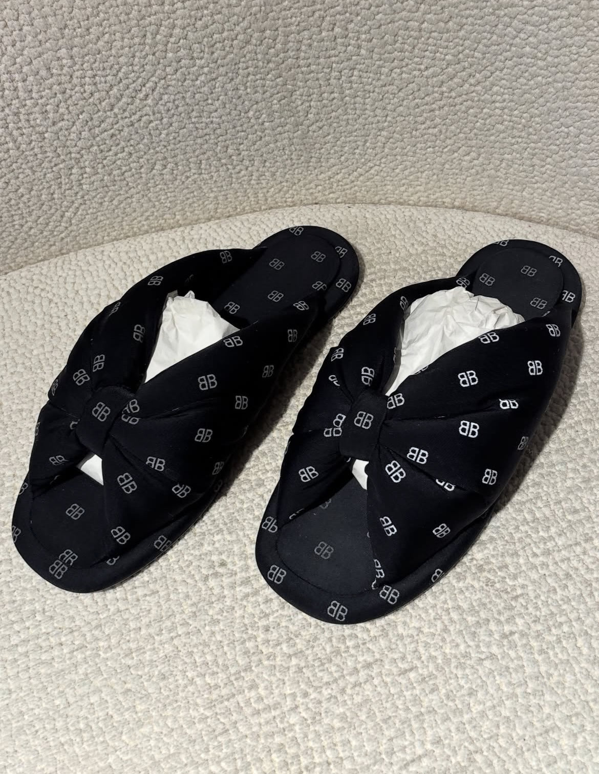Balenciaga - jersey slippers - Fits 37/38