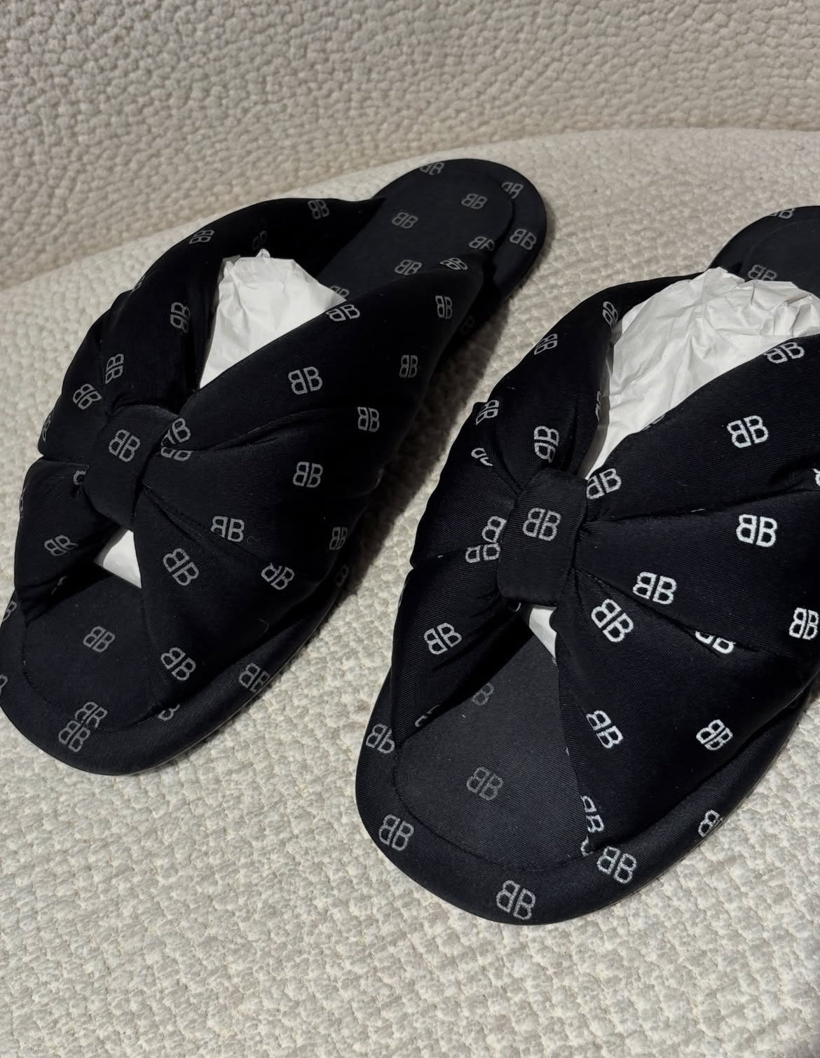 Balenciaga - jersey slippers - Fits 37/38