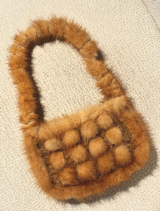 Bag of genuine mink